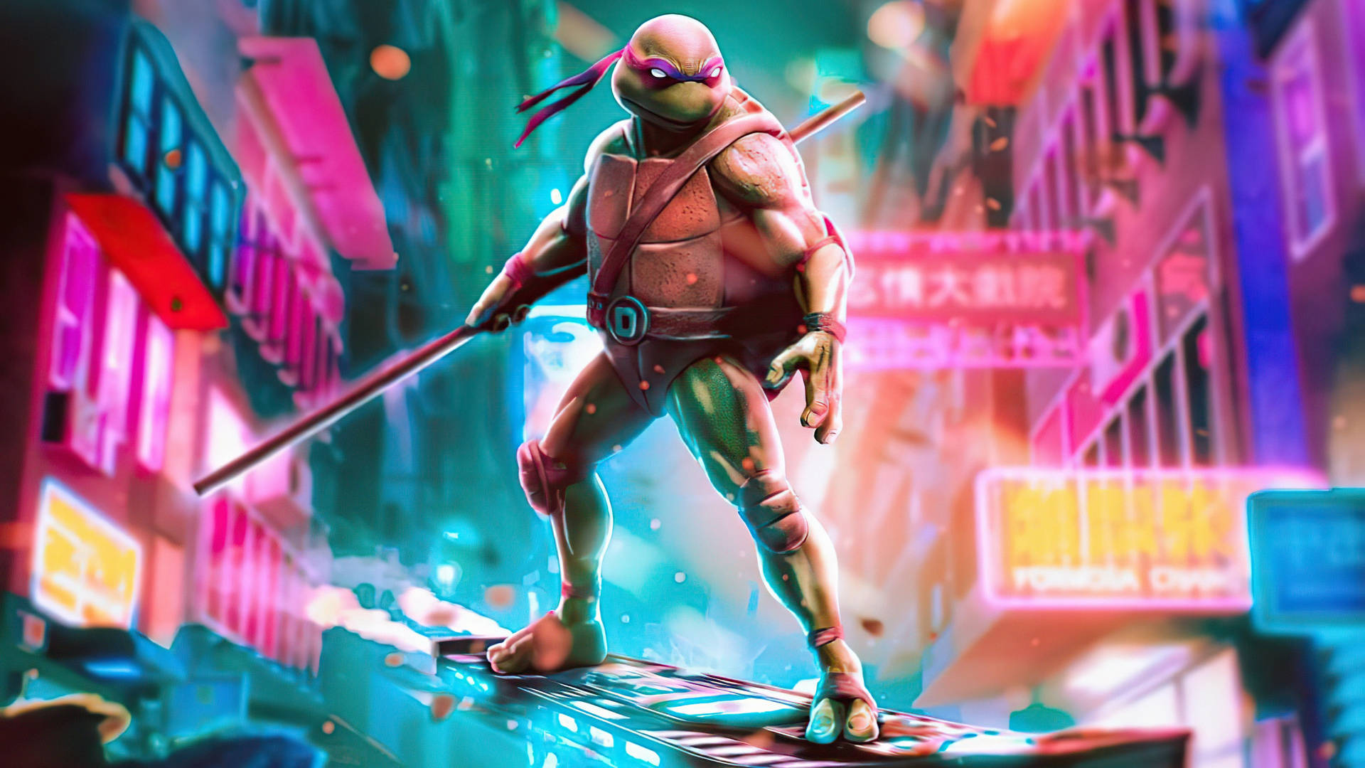 Teenage Mutant Ninja Turtles Donatello Hoverboard Background