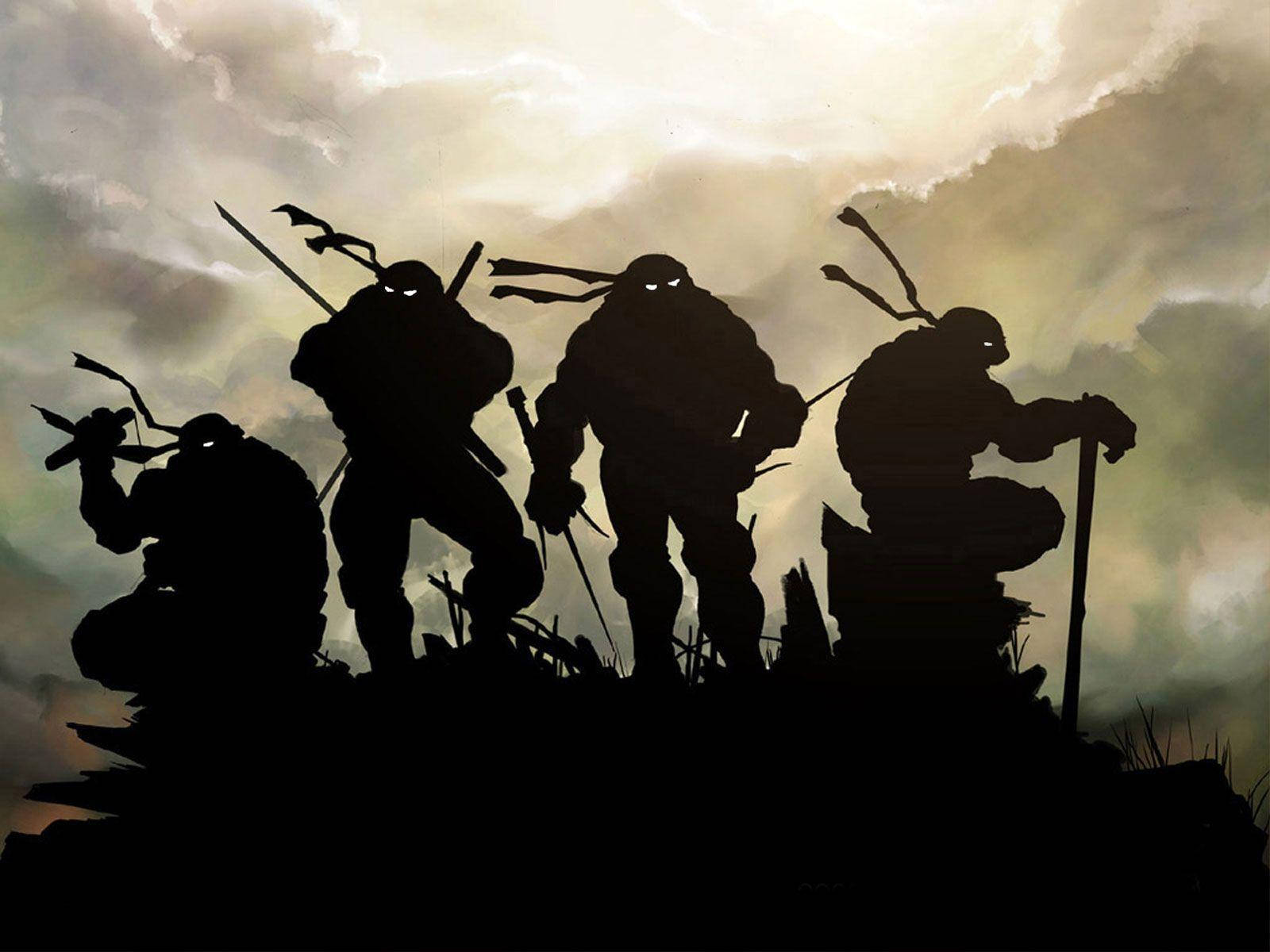 Teenage Mutant Ninja Turtles Silhouettes Background