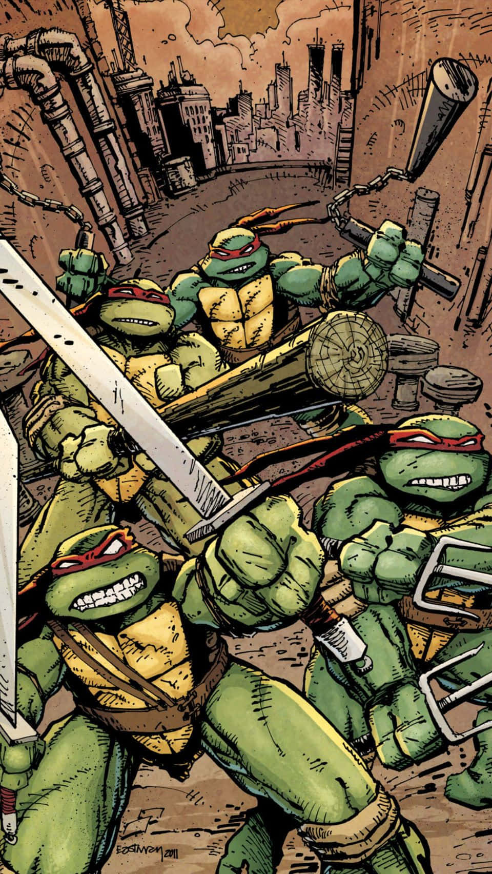 Teenage Mutant Ninja Turtles Strike A Pose! Background