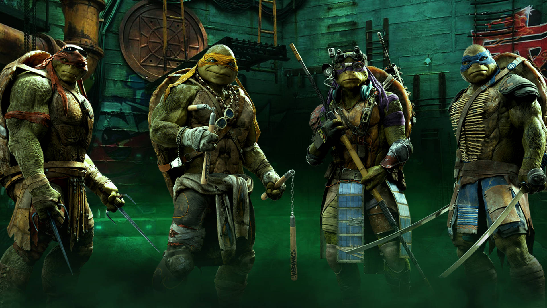 Teenage Mutant Ninja Turtles Underground Lair Background