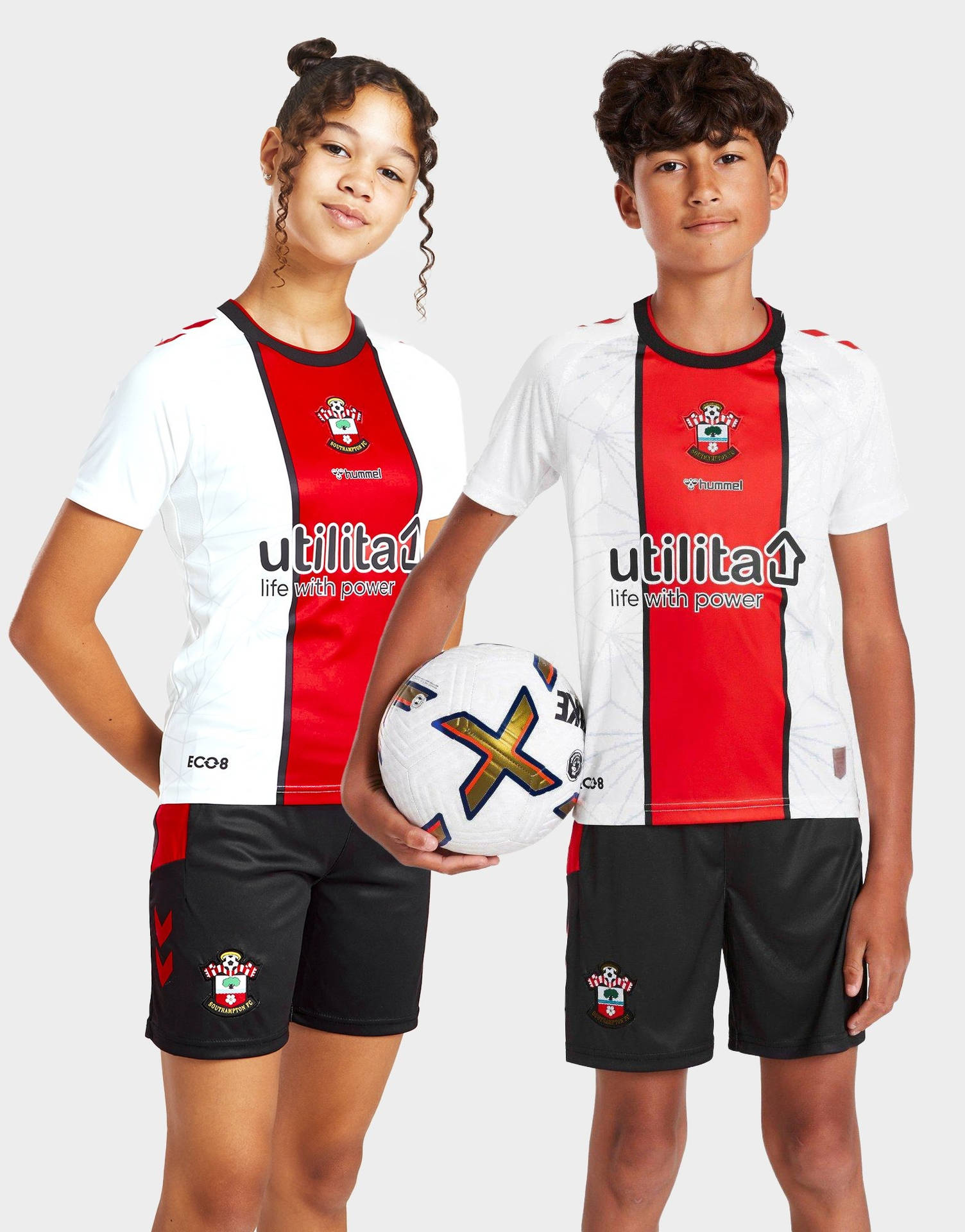 Teens On Southampton Fc Jersey Background