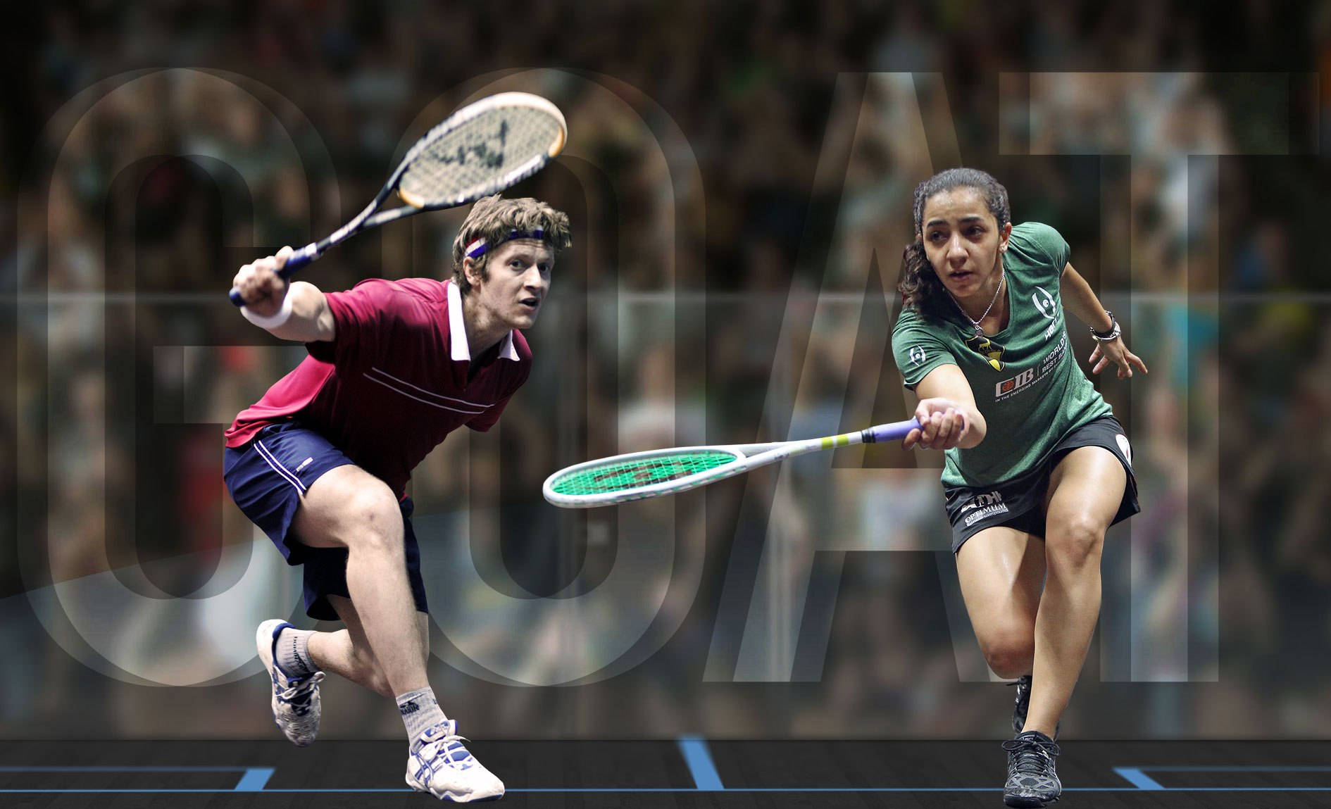 Teens Playing Squash