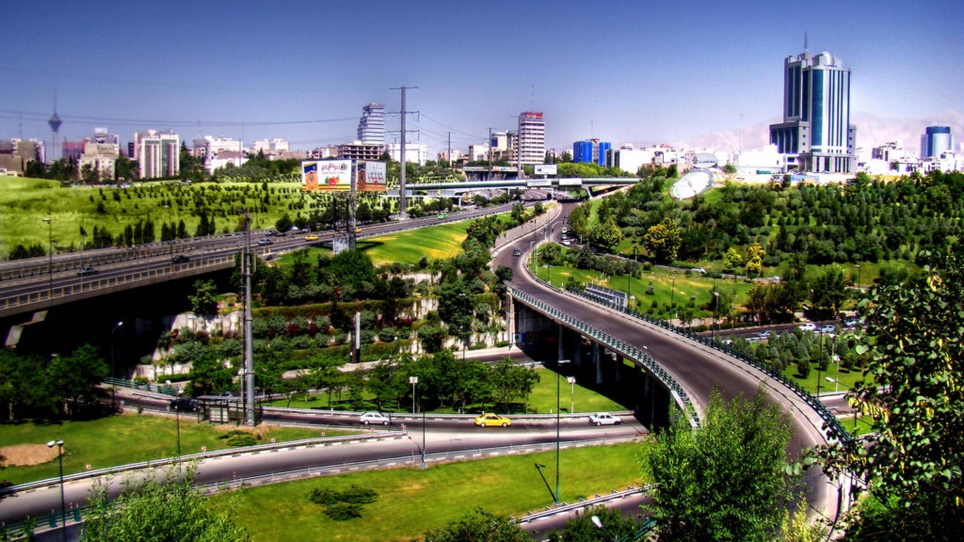 Tehran City Expressway Background