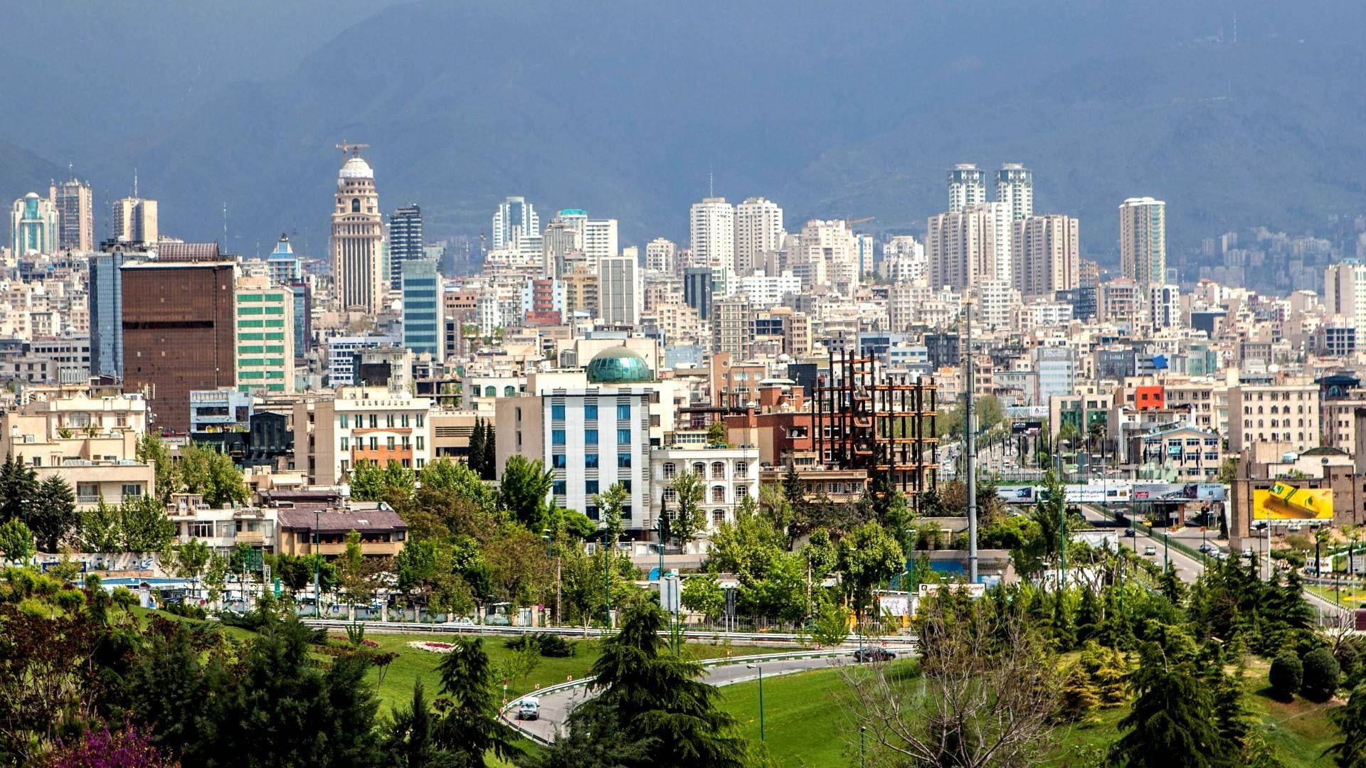 Tehran City In The Day Background