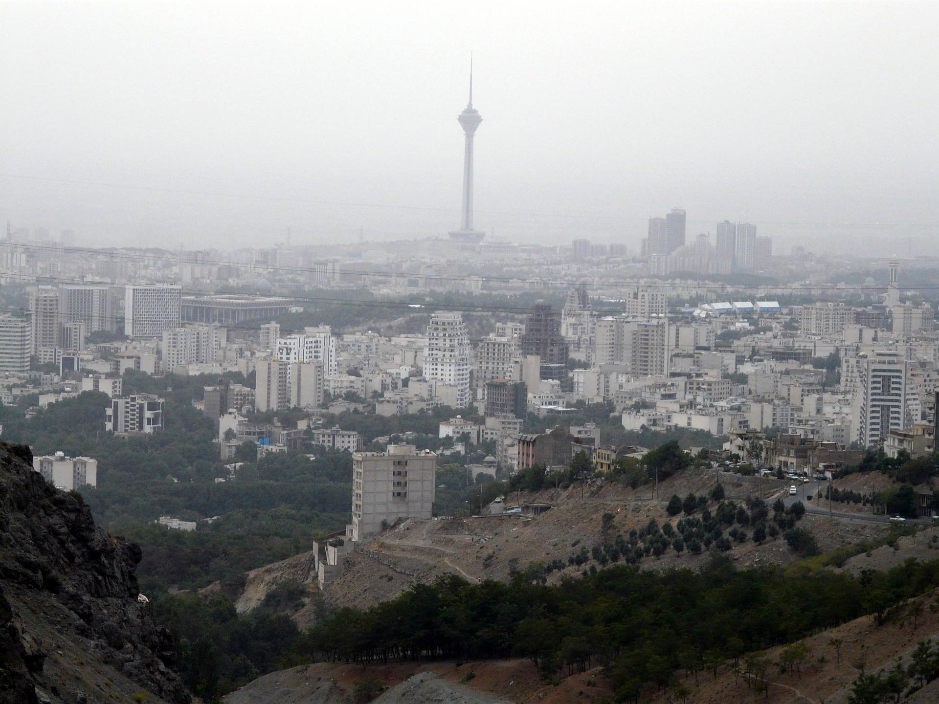 Tehran Nearby Mountain Background