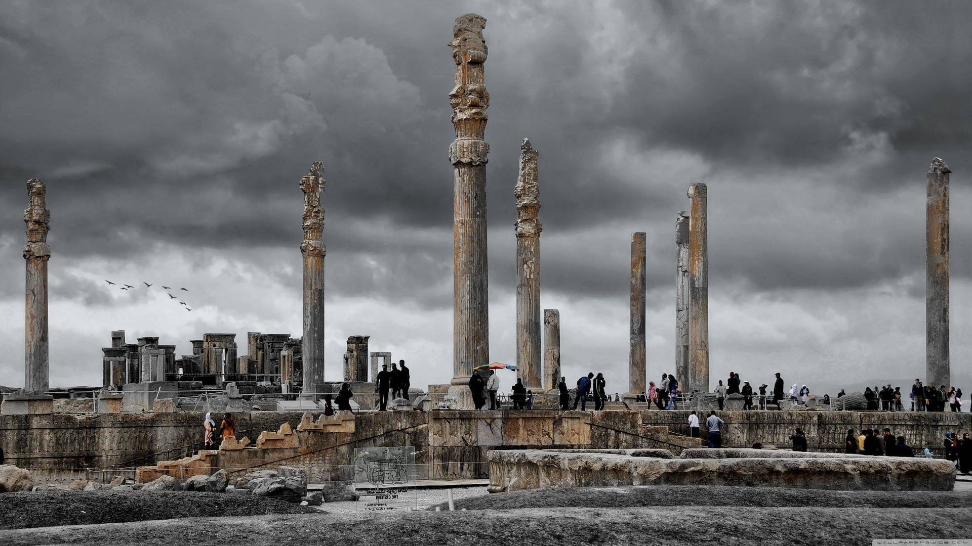 Tehran Persepolis Ruins Background