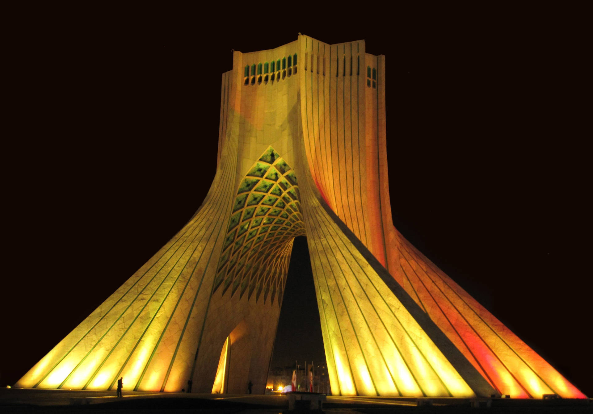 Tehran Tower Lighting Background