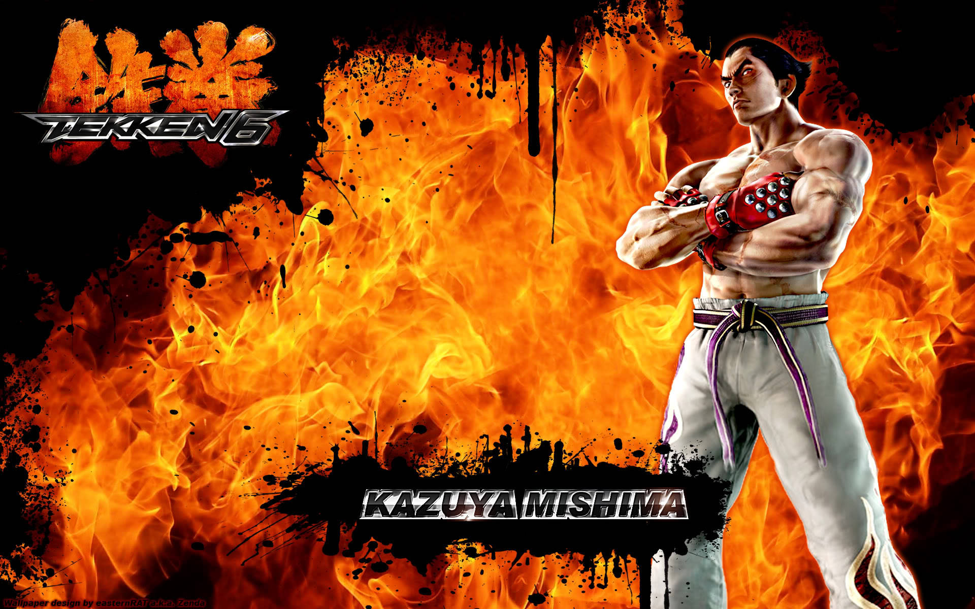 Tekken 6 Kazuya Mishima Cover Background