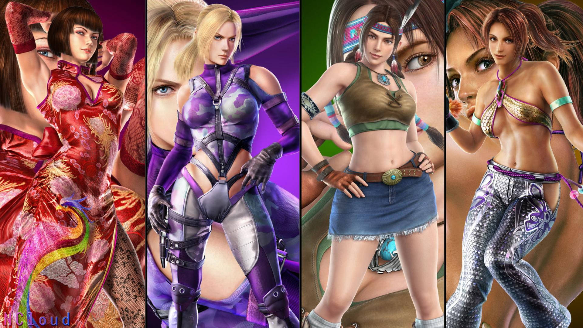 Tekken Female Fighters Background