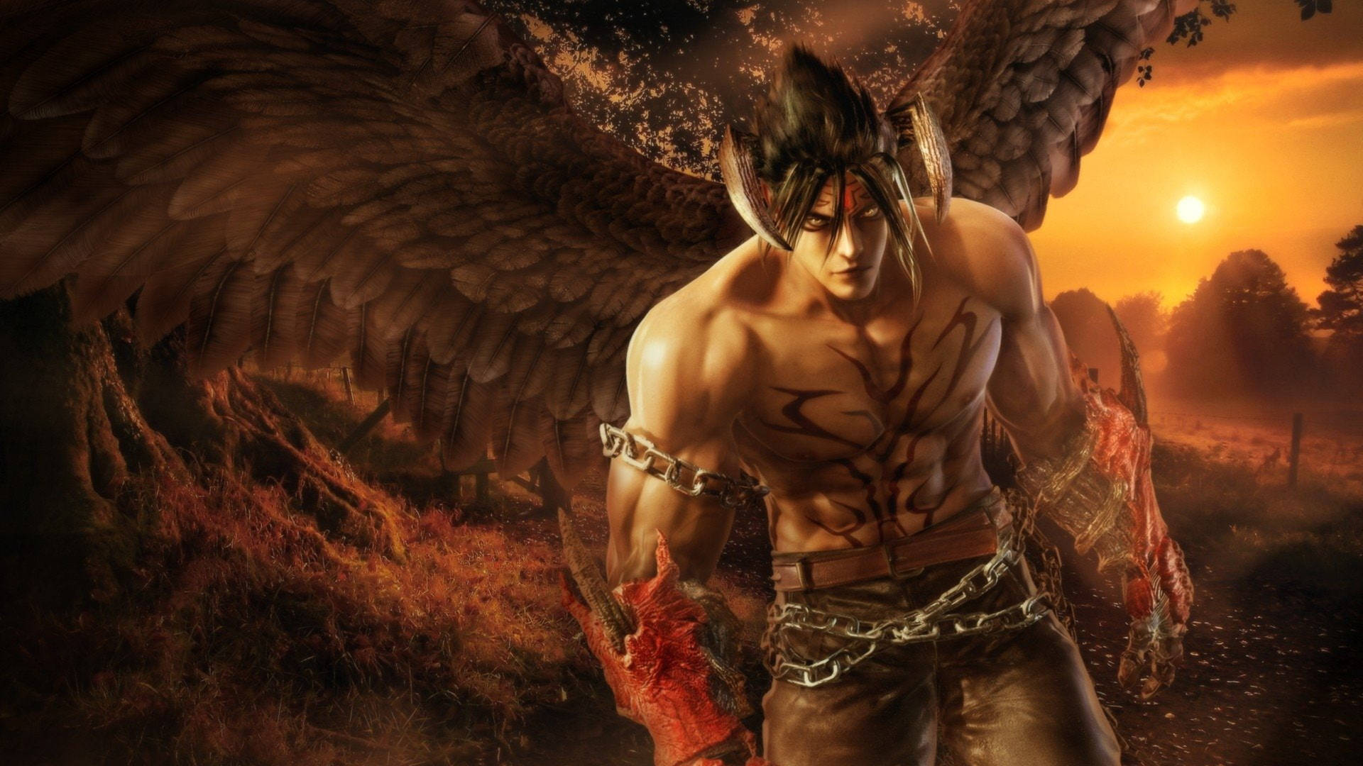 Tekken Fighter Devil Jin Kazama Background