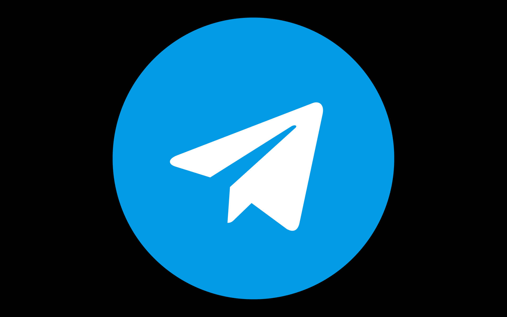 Telegram Blue Circle Background