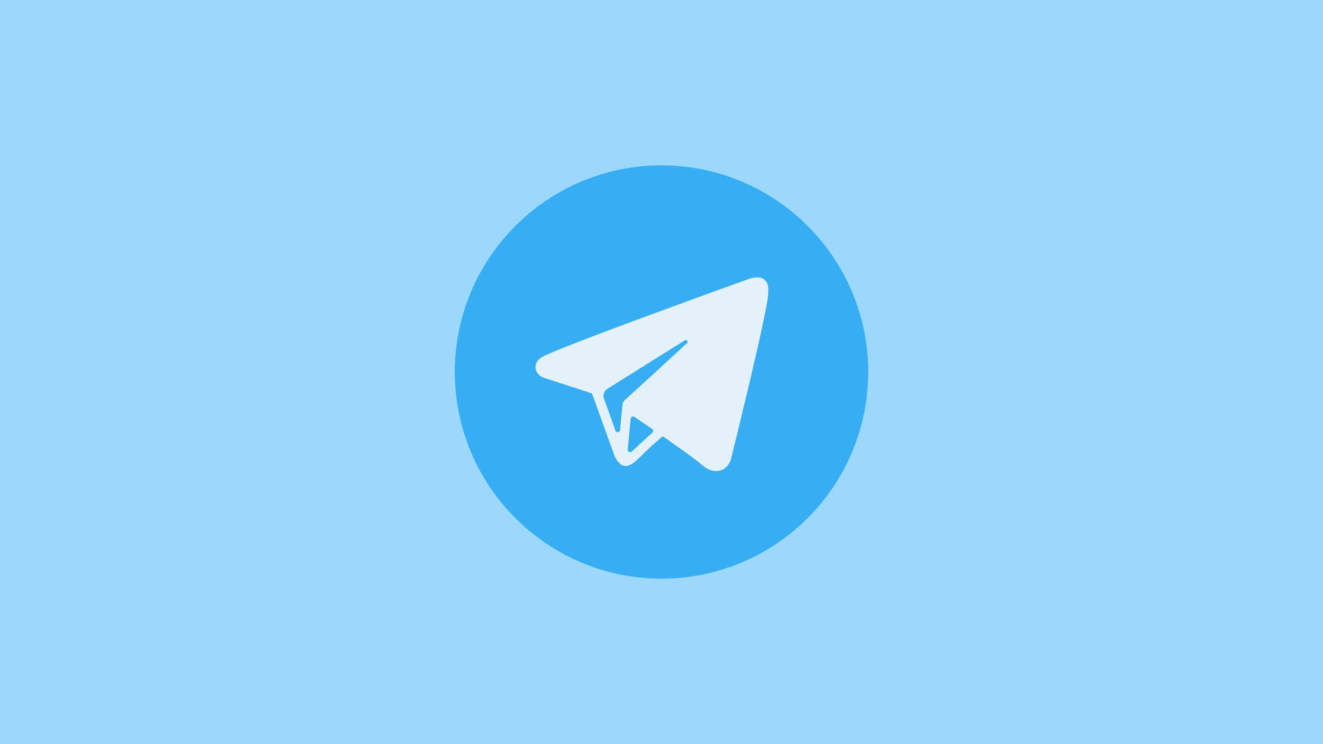 Telegram Logo Blue Circle Background