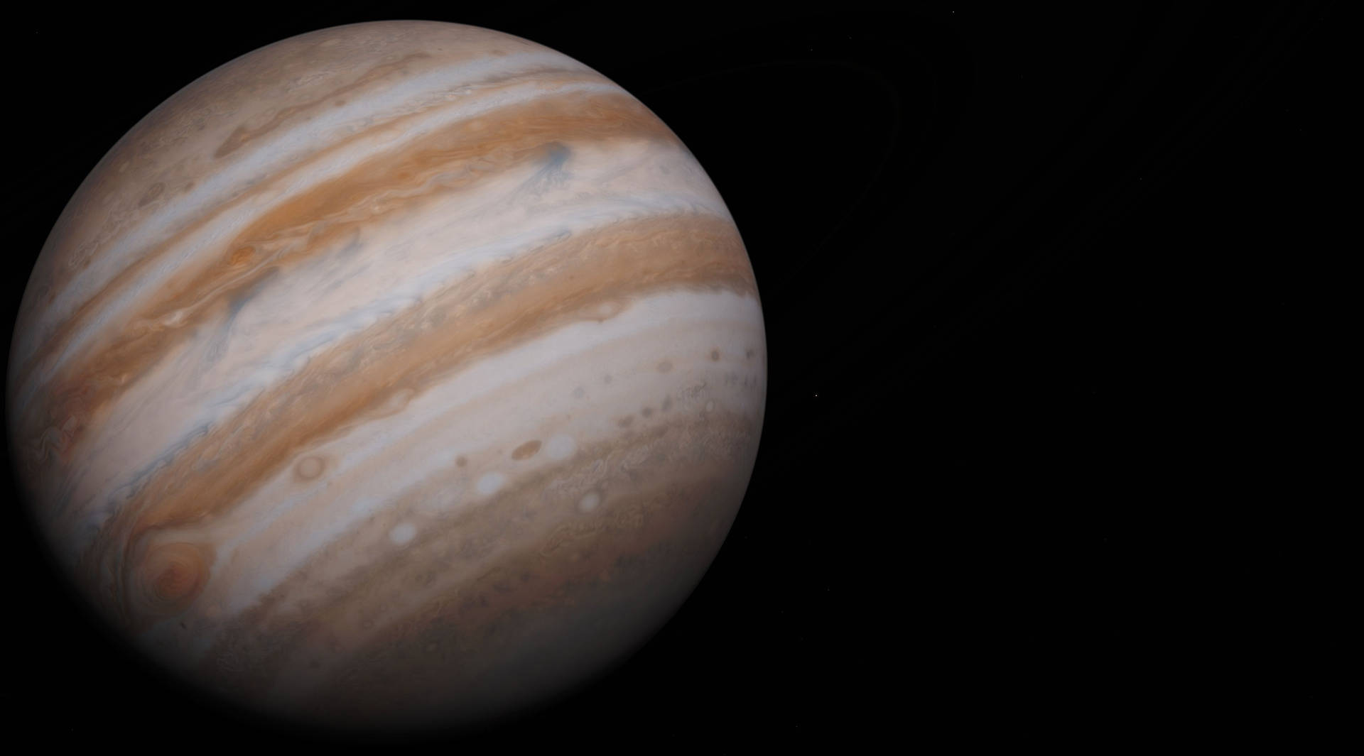 Telescopic View Of Jupiter Background