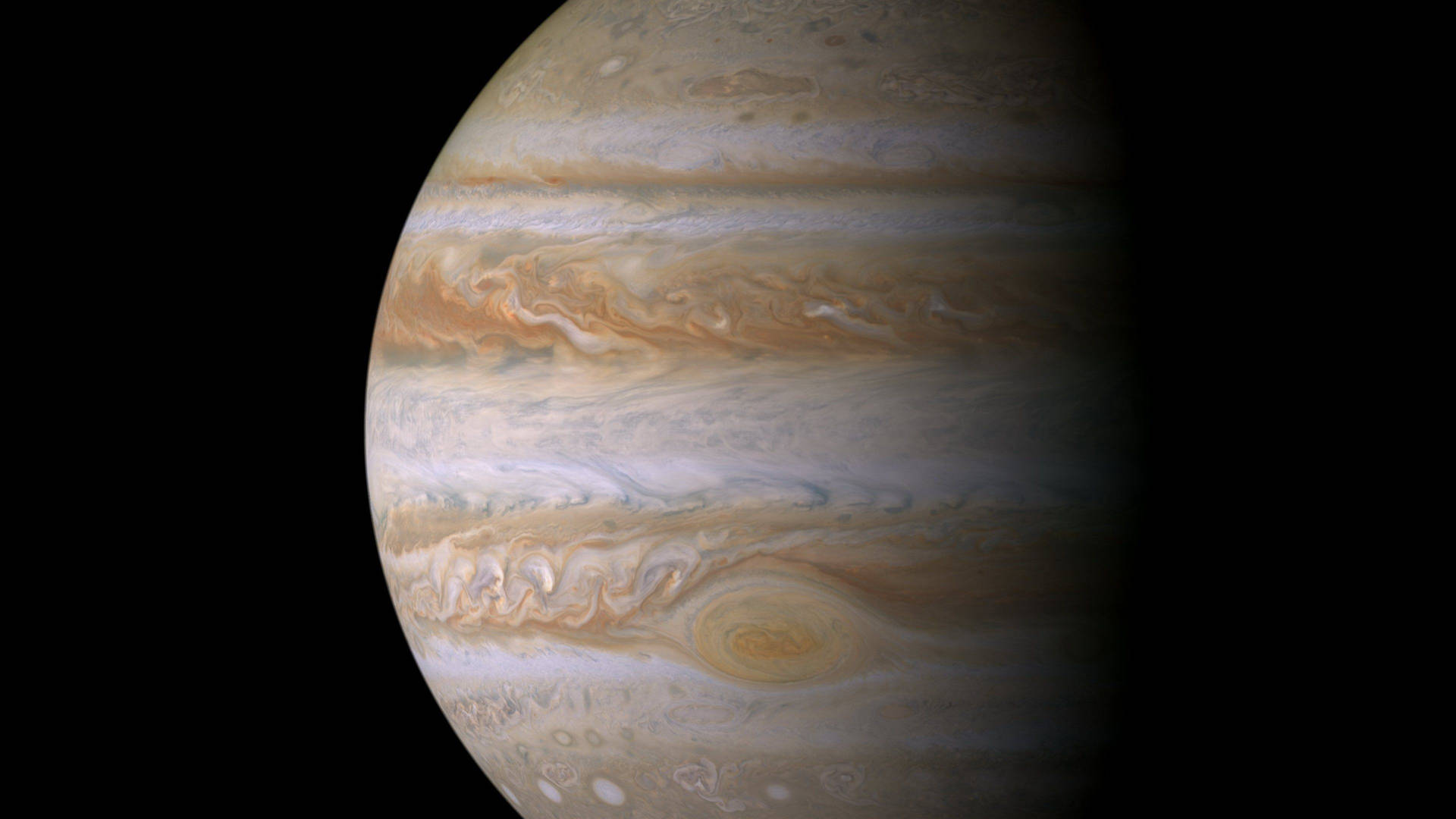 Telescopic View Of Jupiter Background