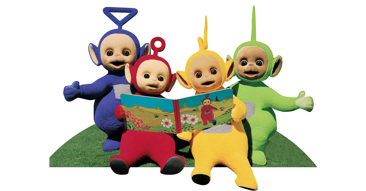 Teletubbies Reading A Book Background