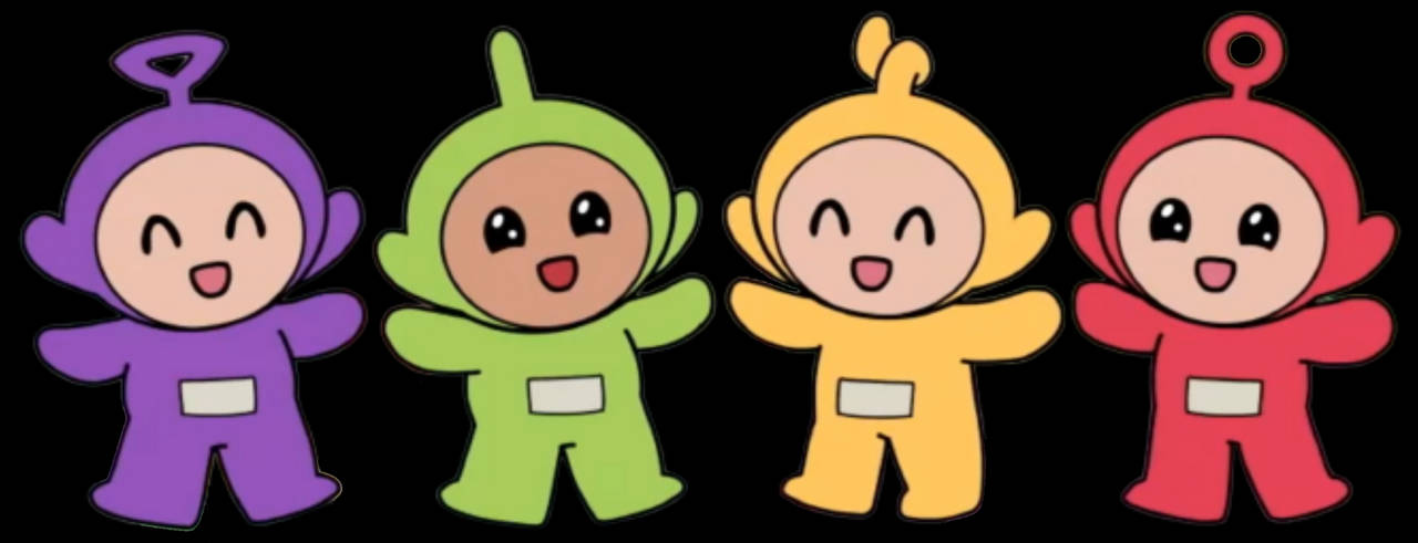 Teletubbies Smiling Together