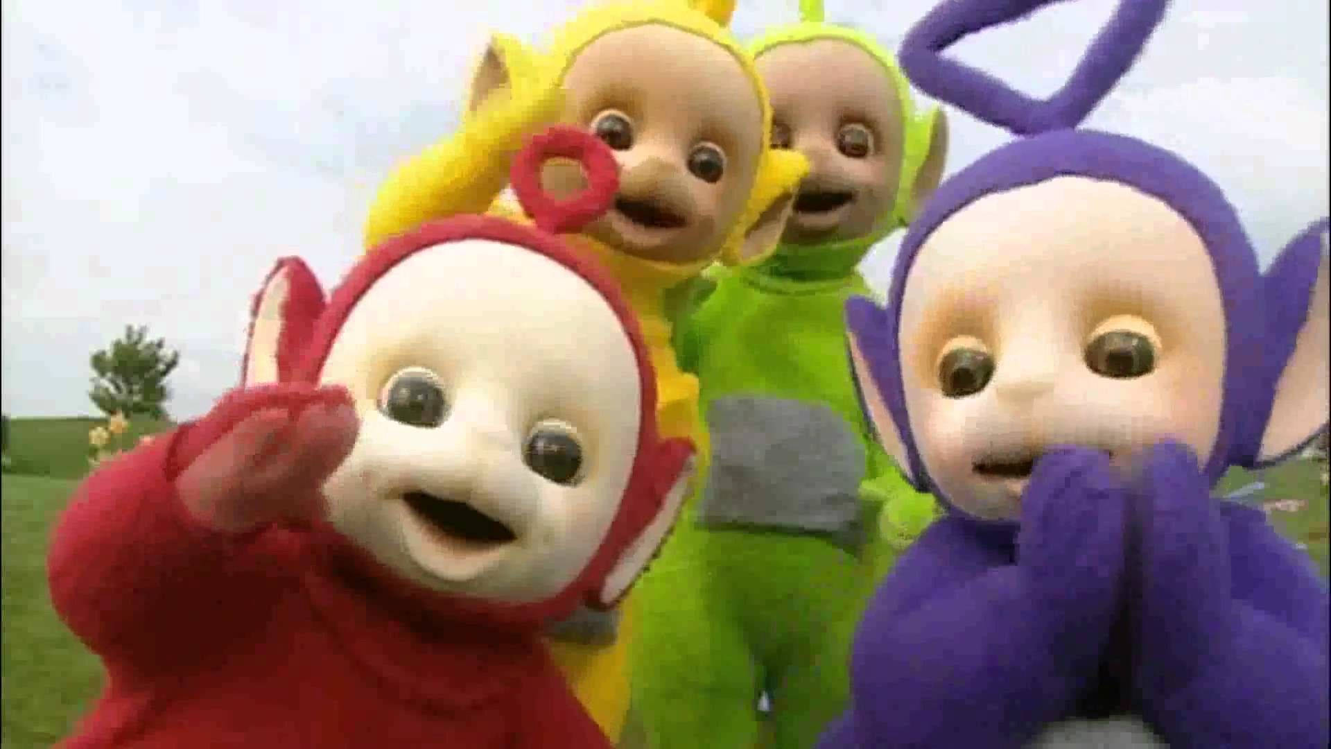 Teletubbies Waving At The Camera Background