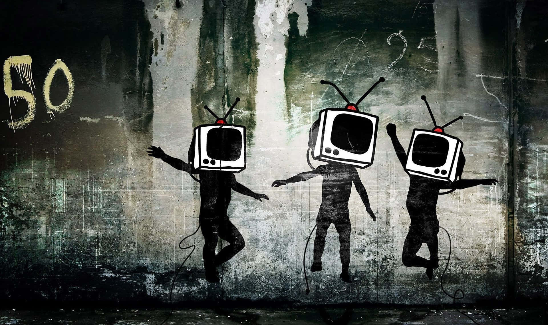 Television Head Background