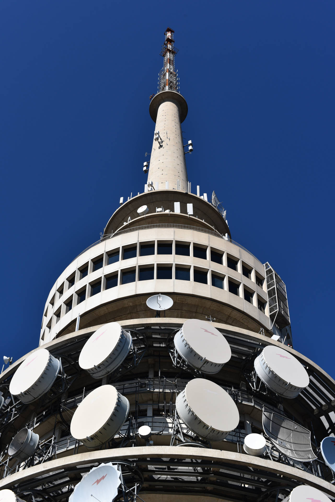 Telstra Tower Canberra Worms Eye View Background