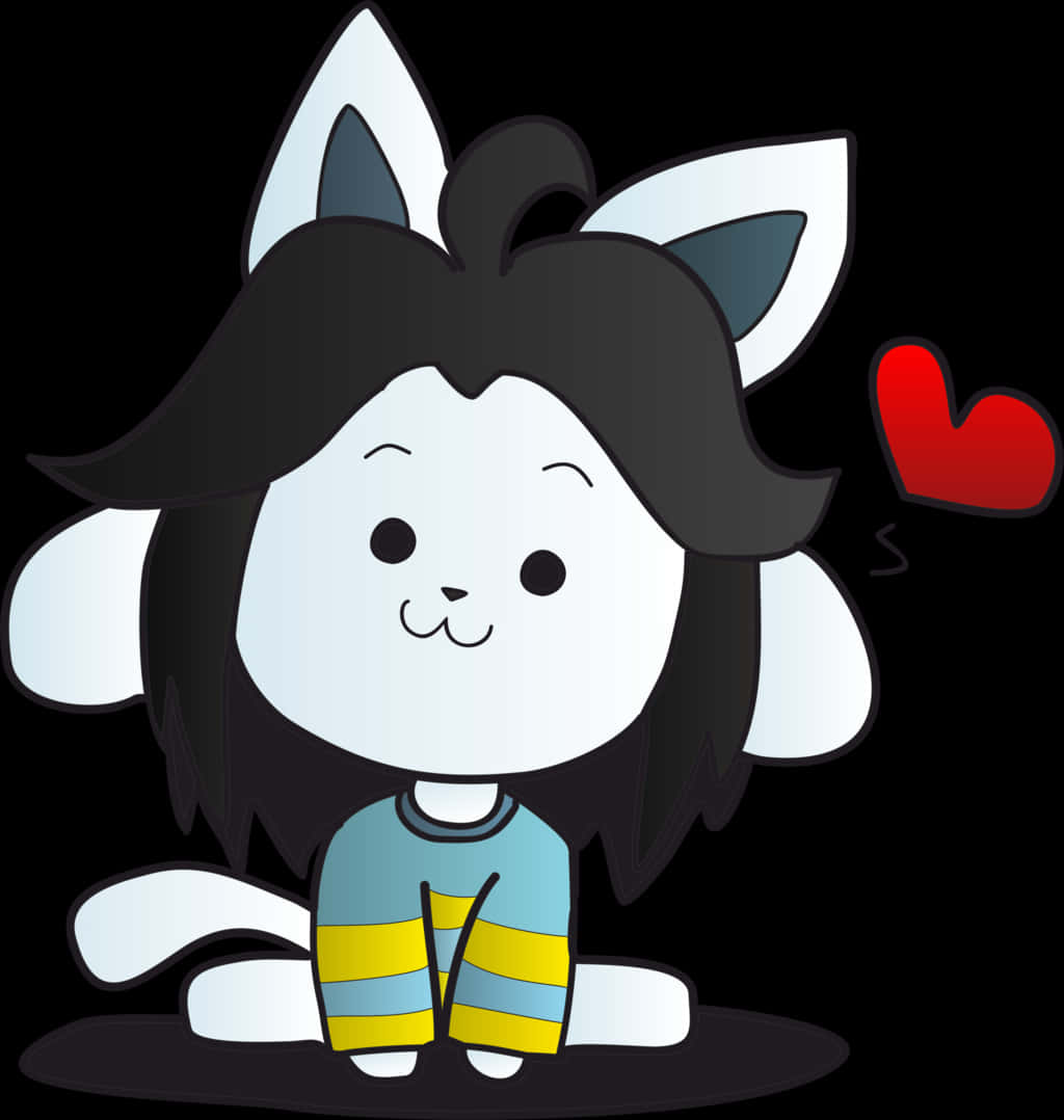 Temmie, The Iconic Character From The Videogame Undertale Background