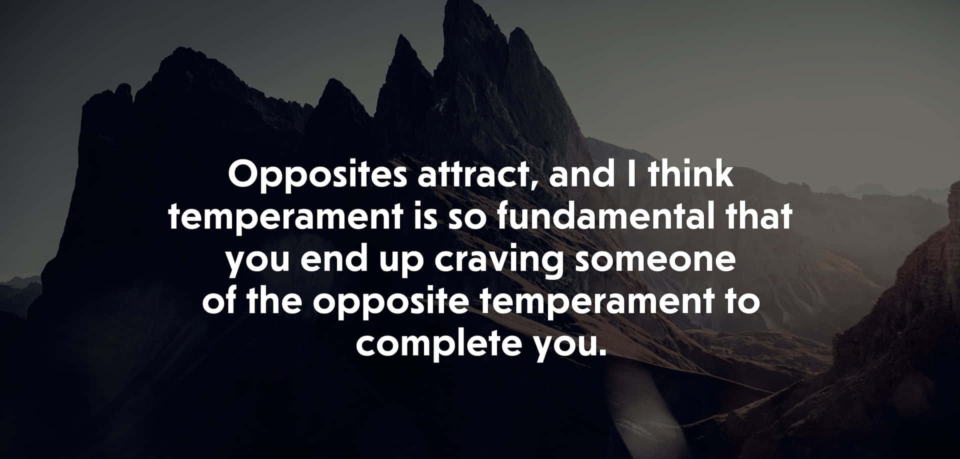 Temperament Is Fundamental Background