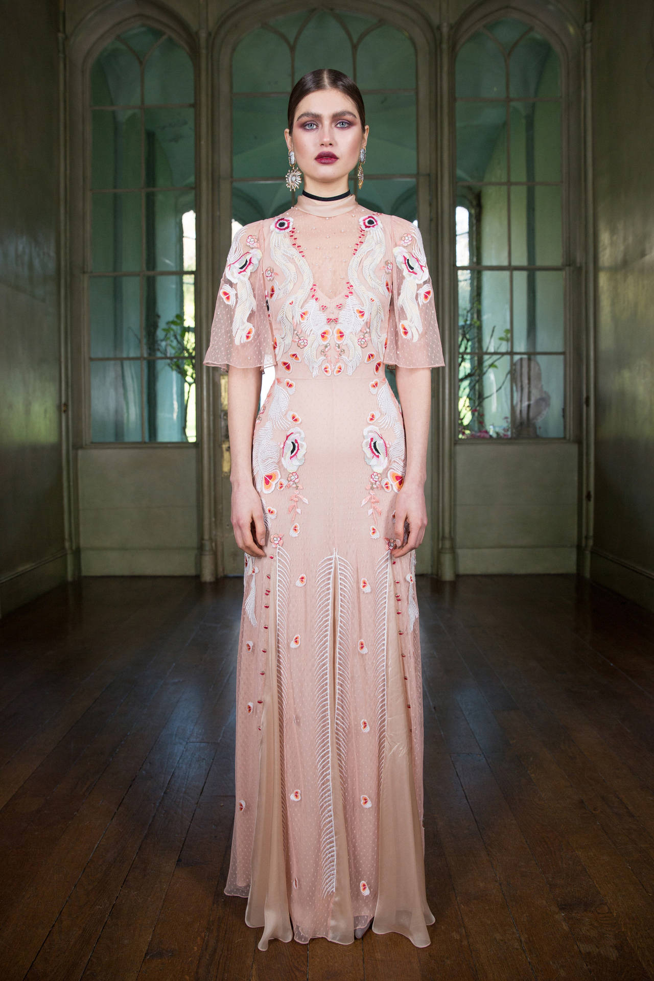 Temperley London Pink Dress Inside Background