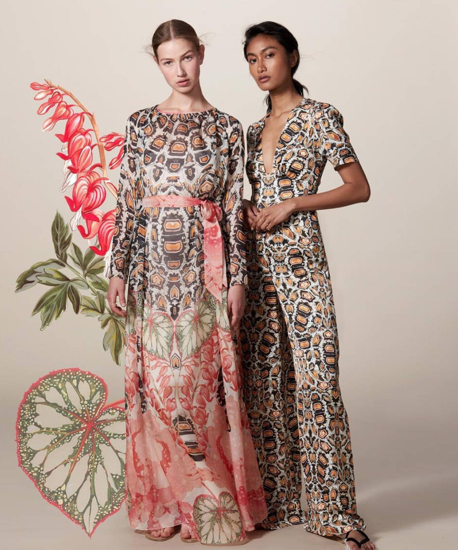 Temperley London Two Models Similar Clothing Background