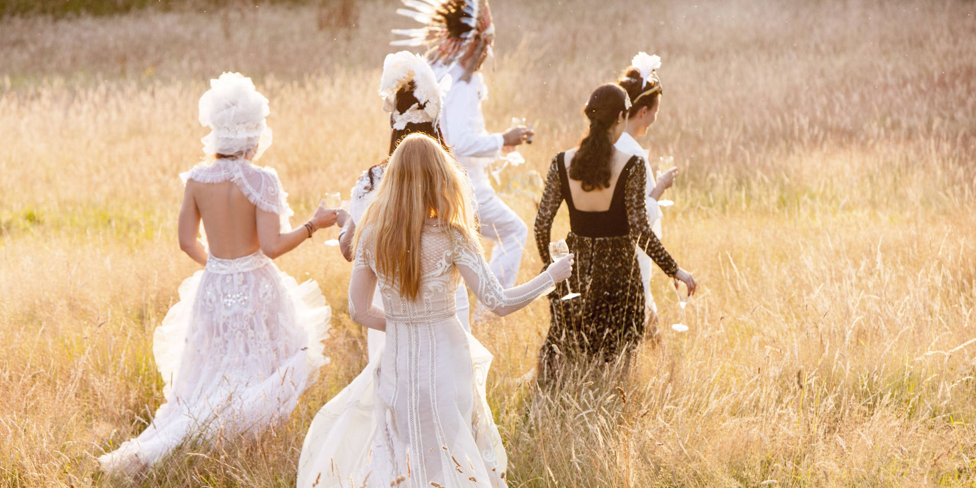 Temperley London Walking In Grass Background