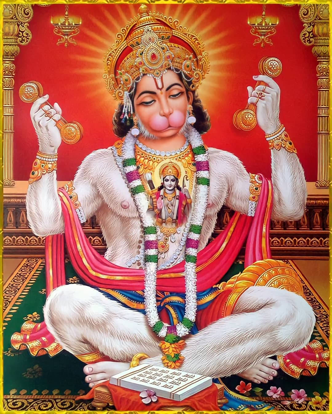 Temple Hanuman Art Background