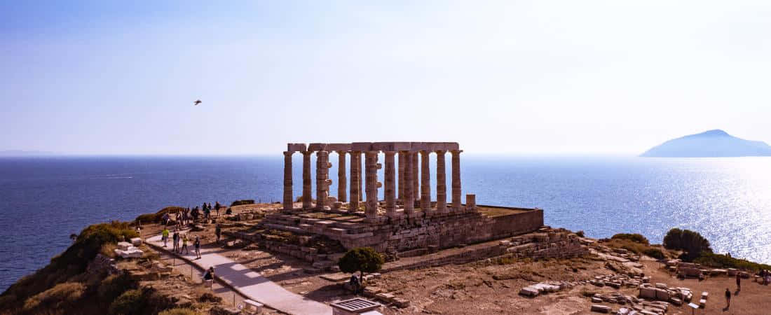 Temple Of Poseidon Cover Background