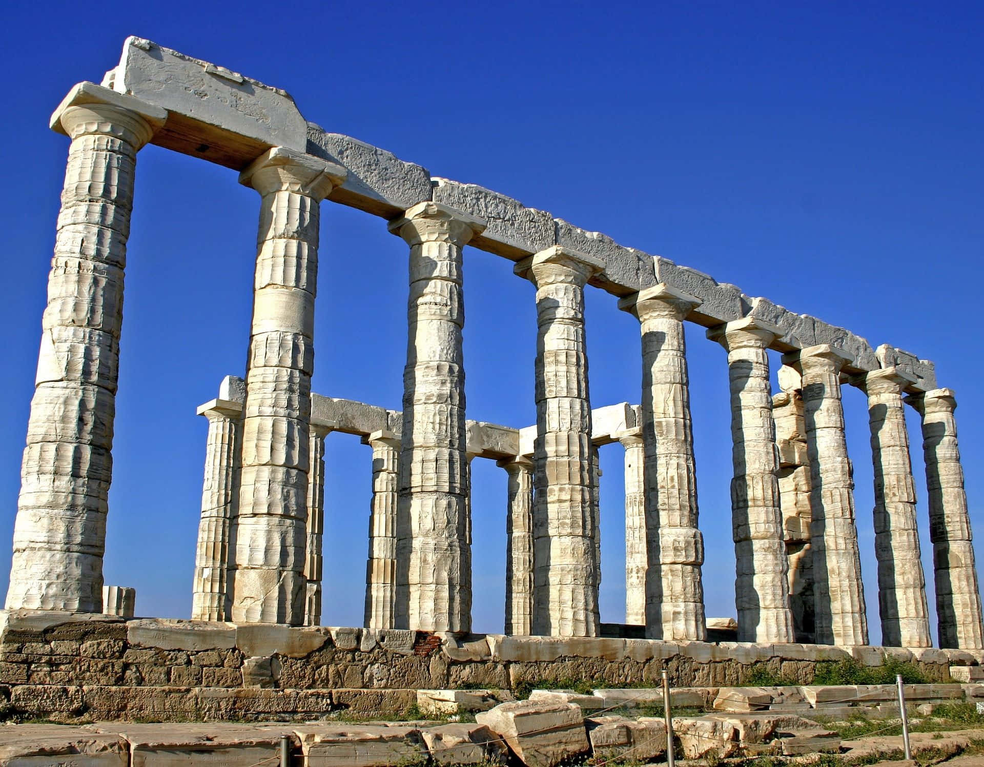 Temple Of Poseidon Desktop Background