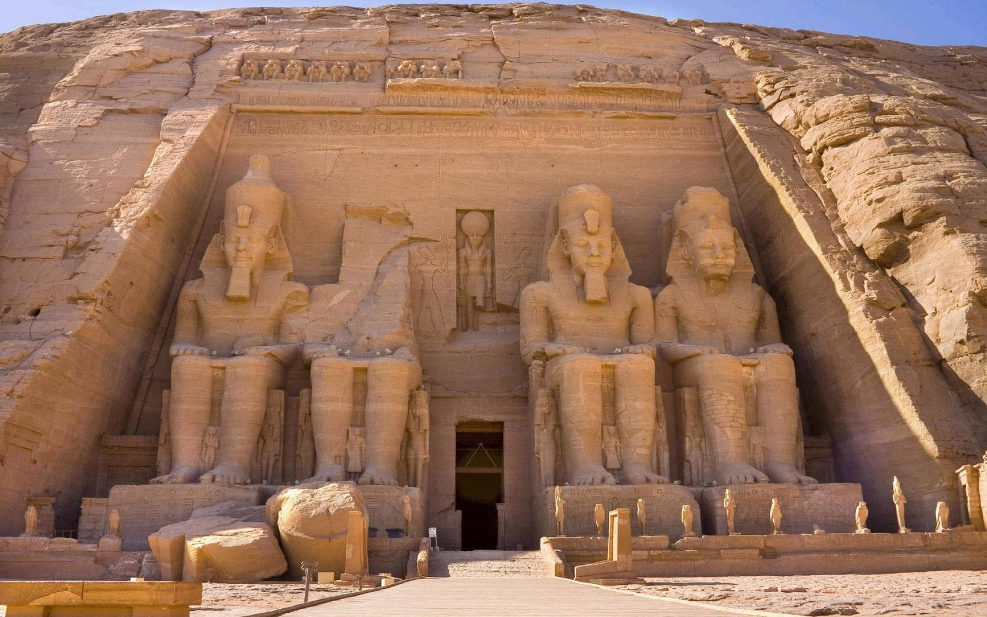 Temple Of Ramses Ii Egypt Background