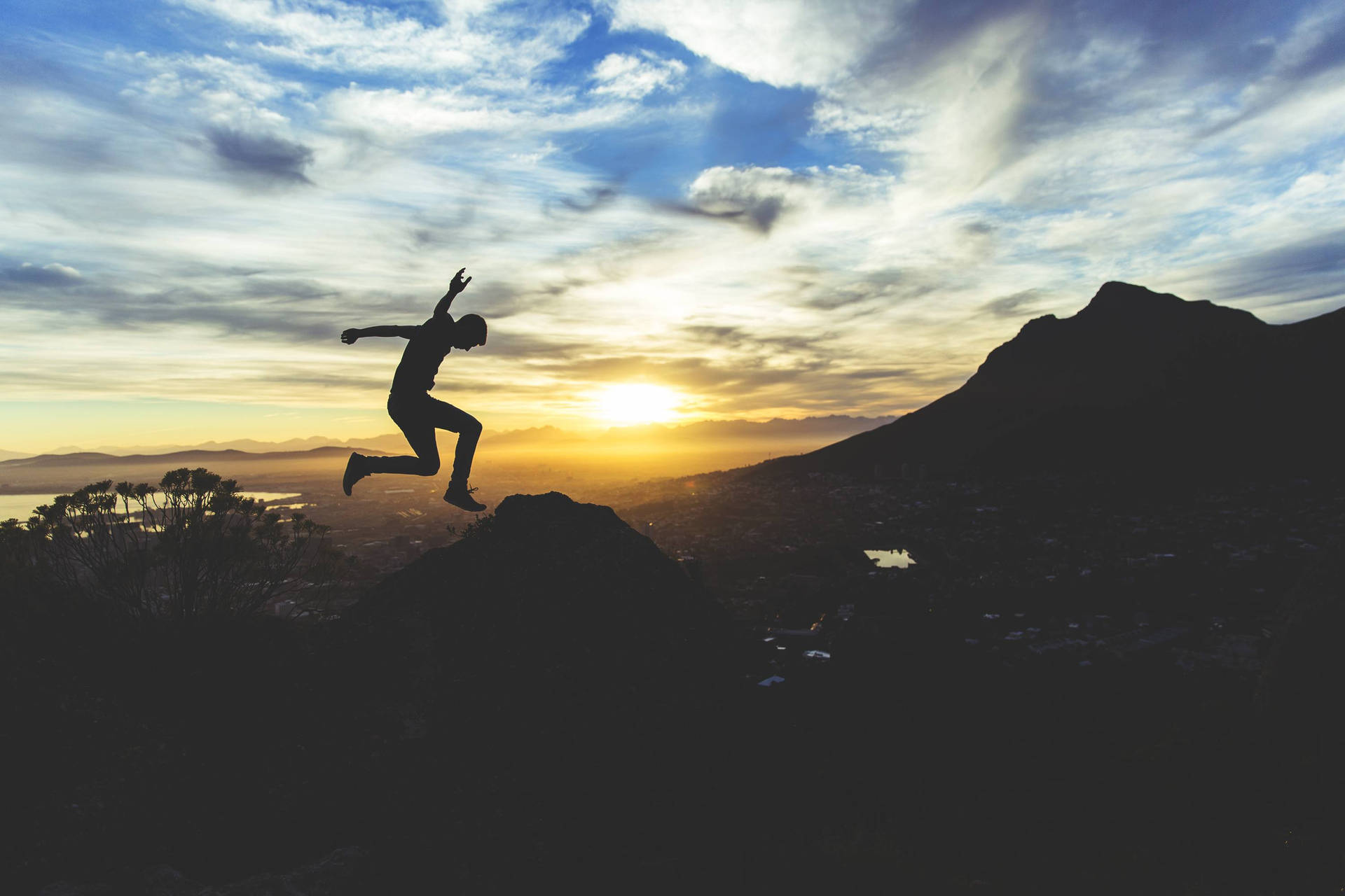 Tenacious Determination Of A Man Background