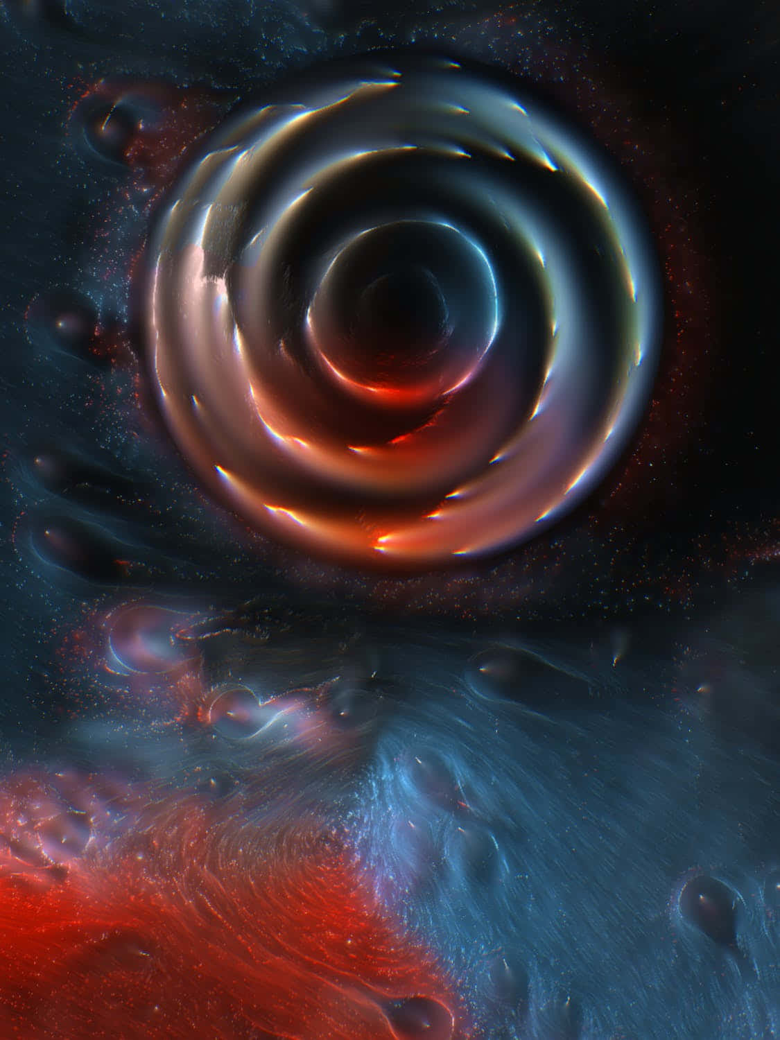 Tender Flowing Art Background