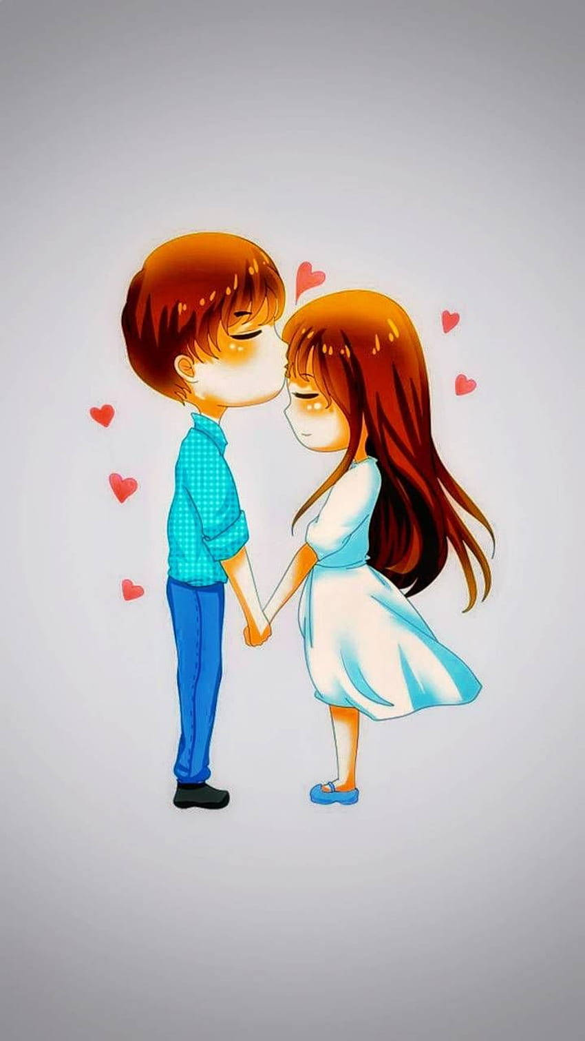 Tender Love Cartoon Background