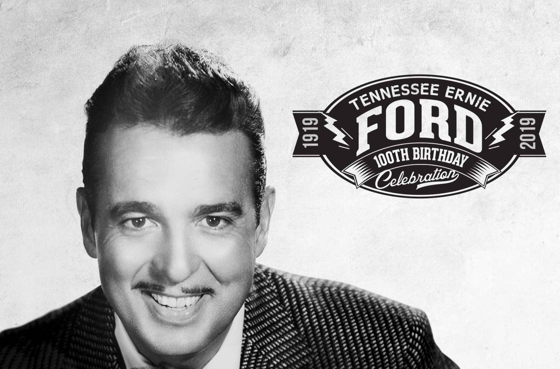 Tennessee Ernie Ford 100th Birthday Celebration Poster Background