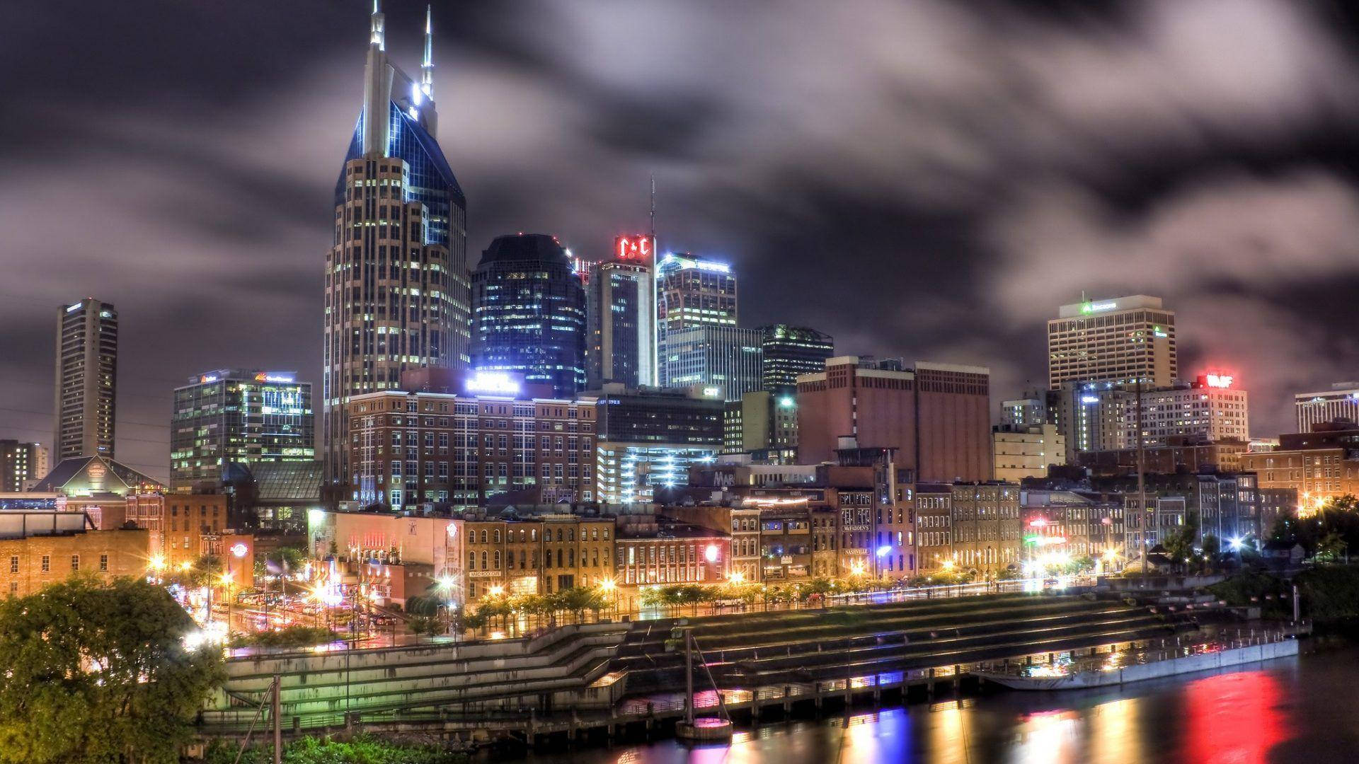 Tennessee Night Dark Clouds Nashville