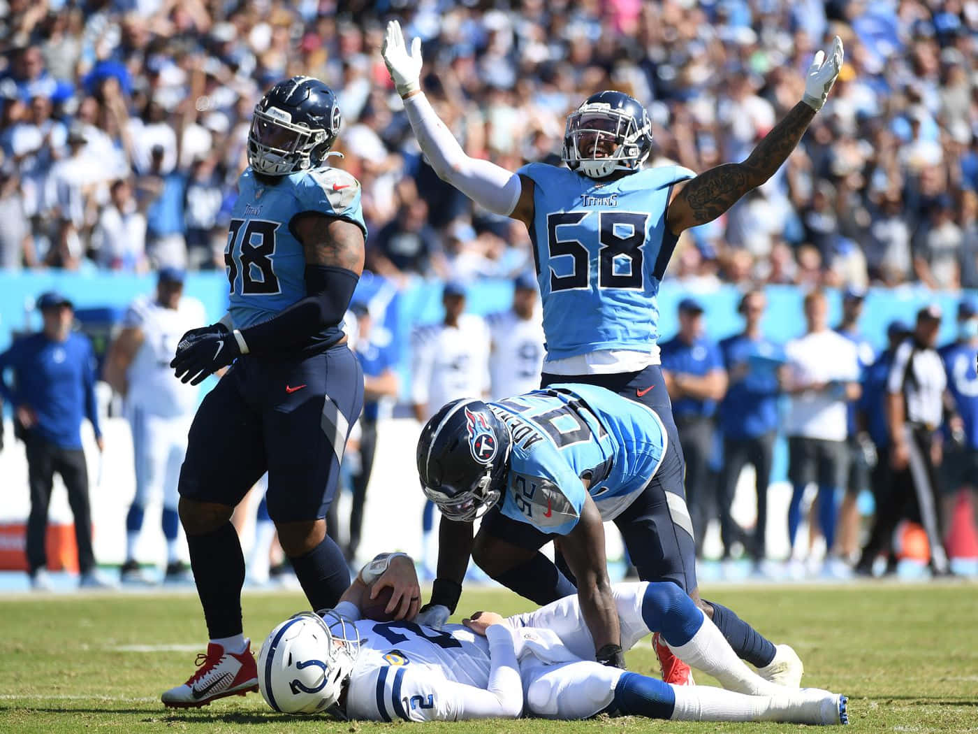 Tennessee Titans Harold Landry Score Background