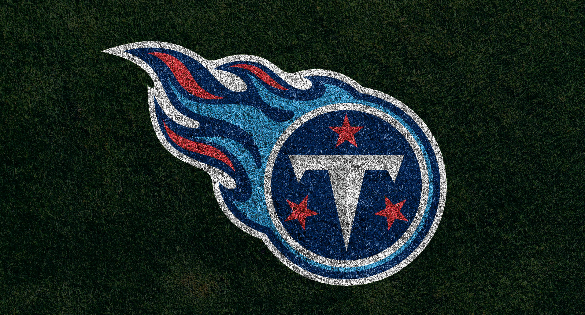 Tennessee Titans On Grass Background