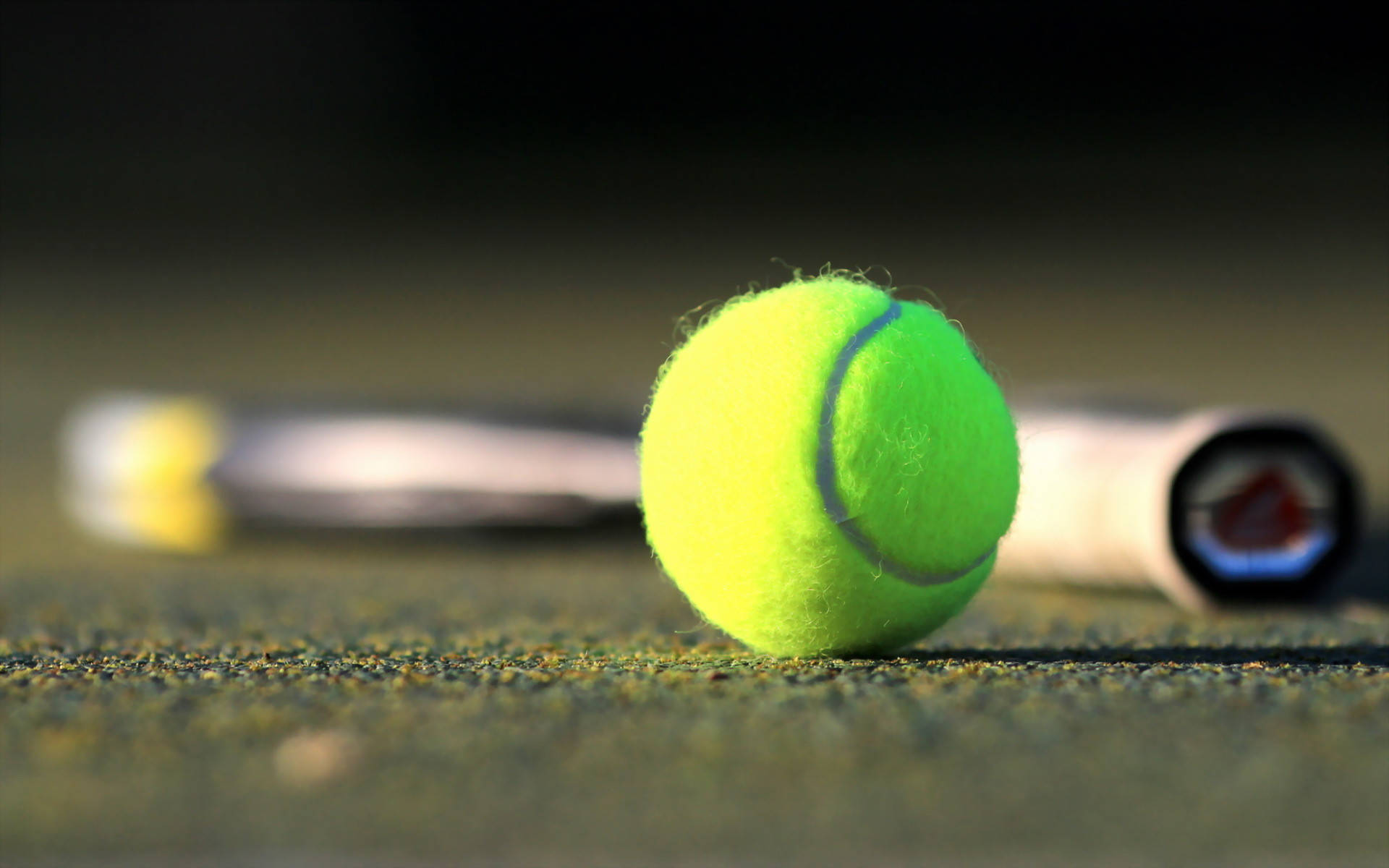 Tennis Ball And Racket Background