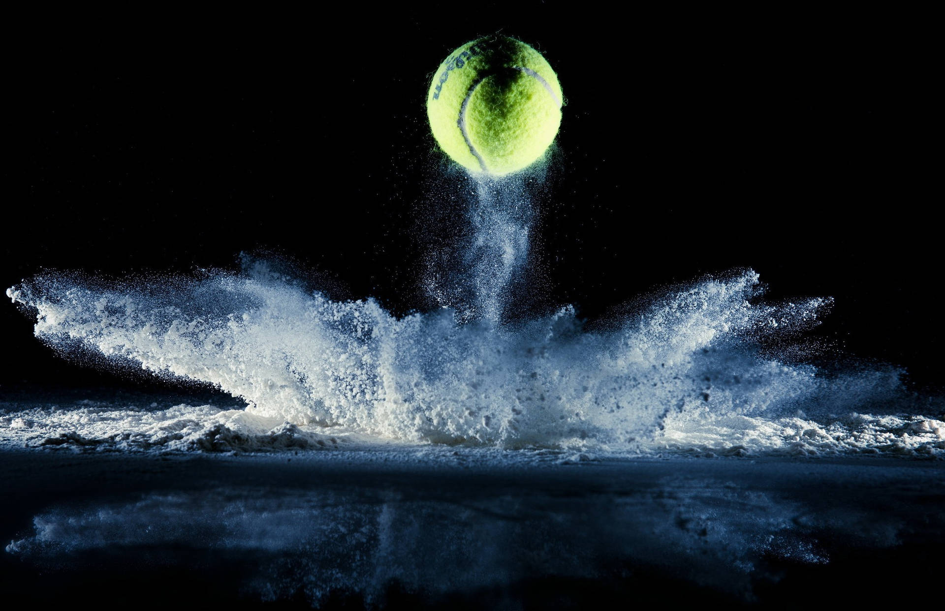Tennis Ball Splash Background