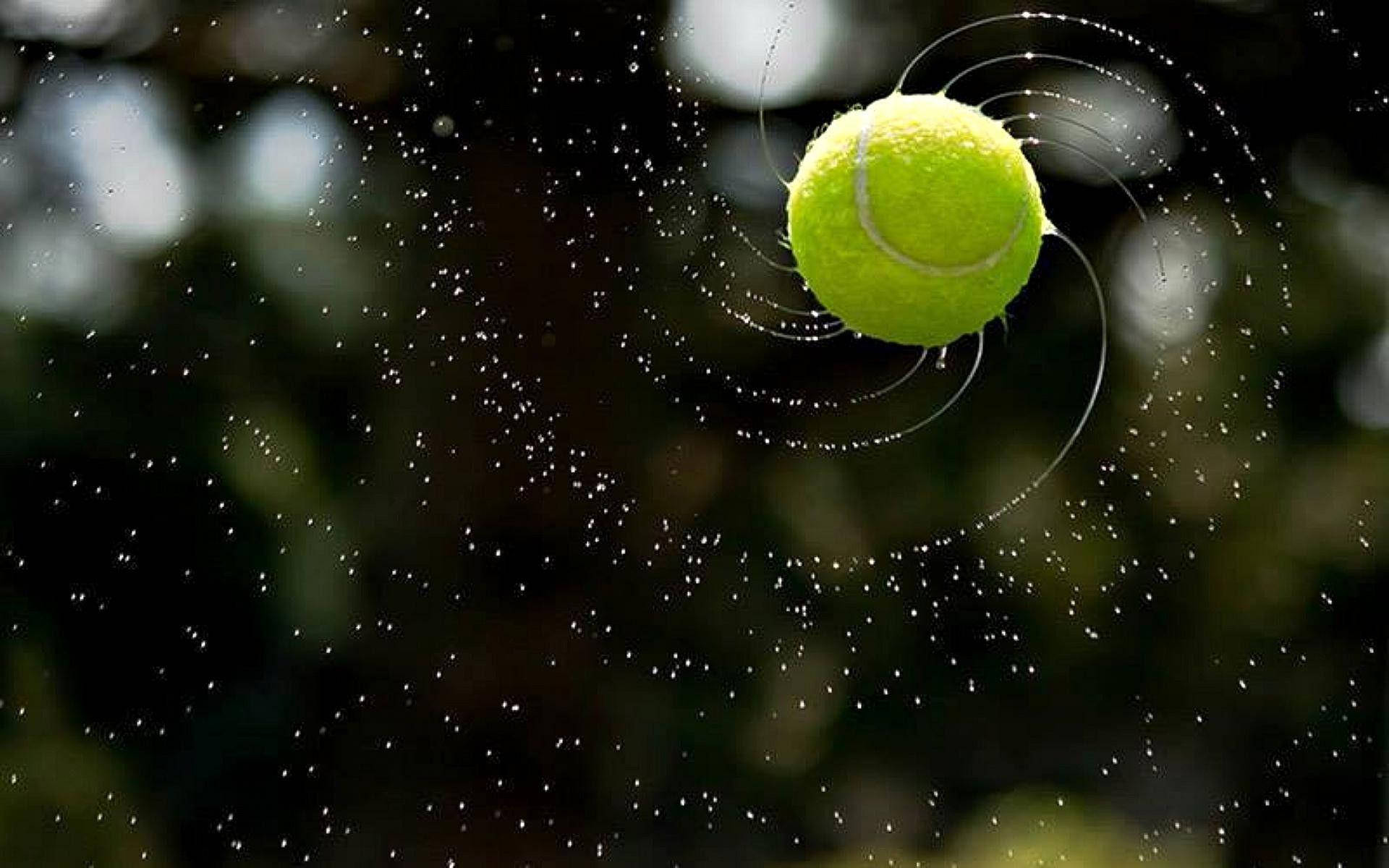 Tennis Ball Twirl Background