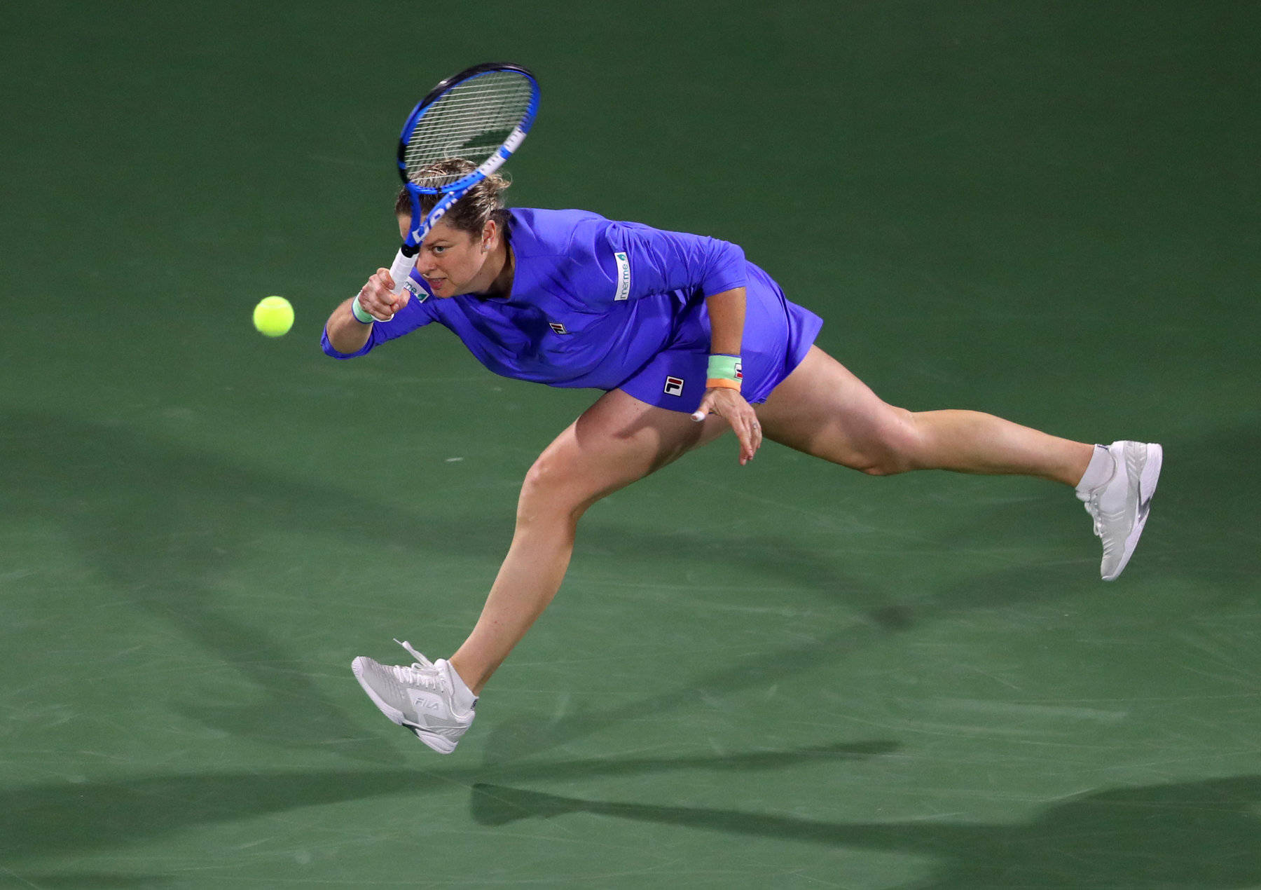 Tennis Champion Kim Clijsters At Indian Wells Masters Background