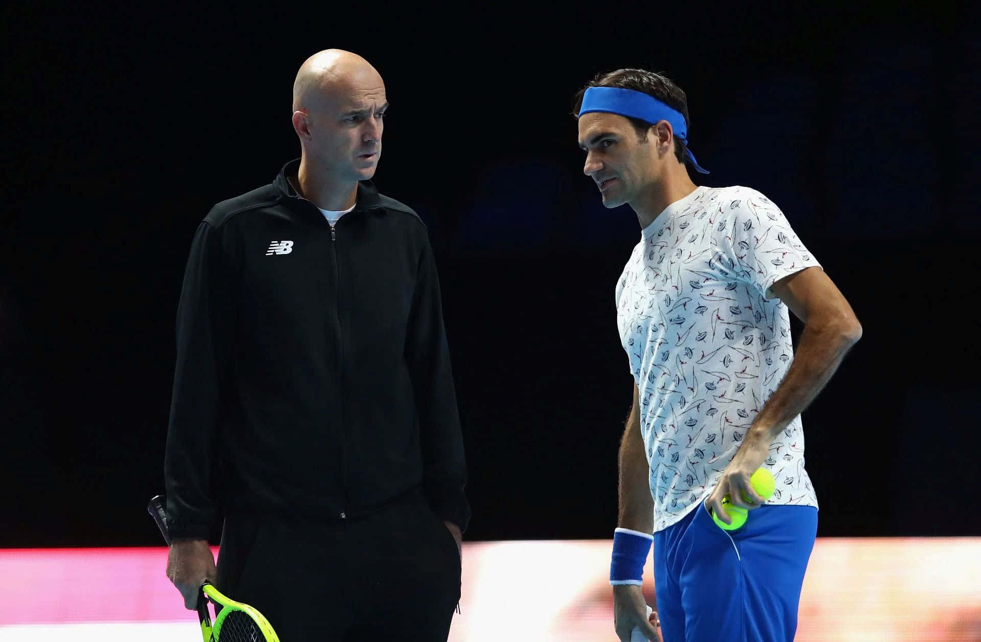 Tennis Coachand Player Strategy Discussion