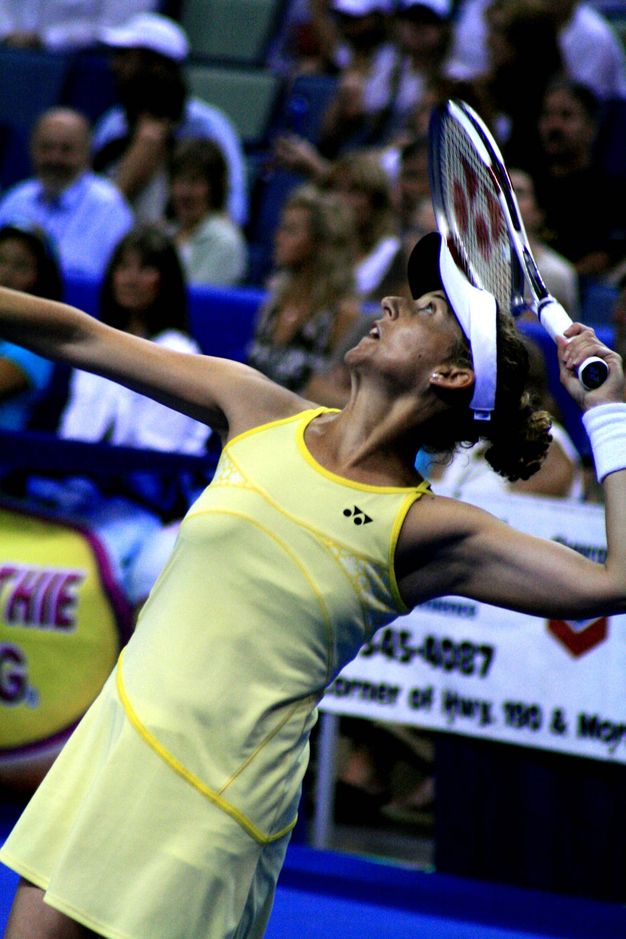 Tennis Icon - Monica Seles In Action Background