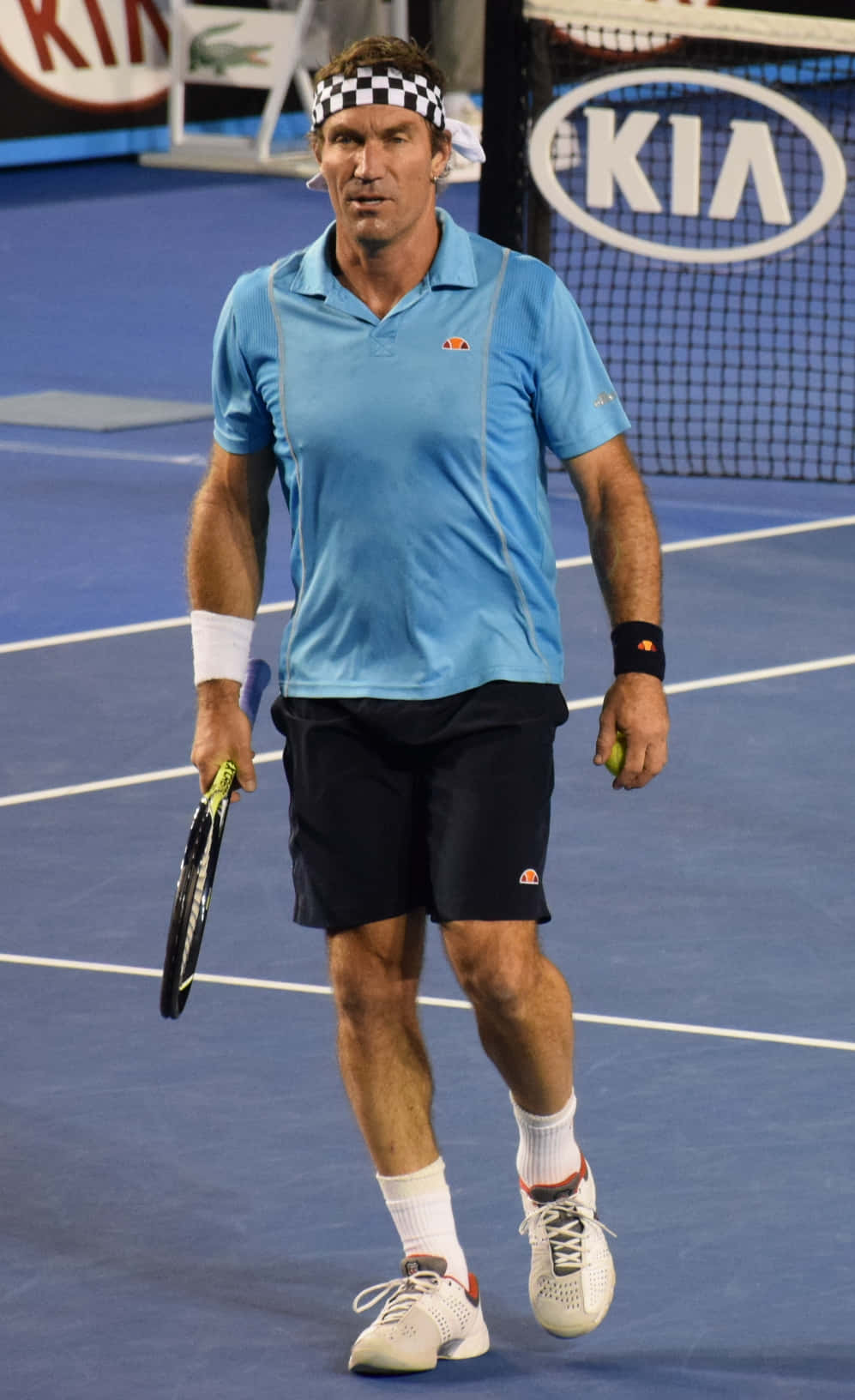 Tennis Legend Pat Cash In Action Background