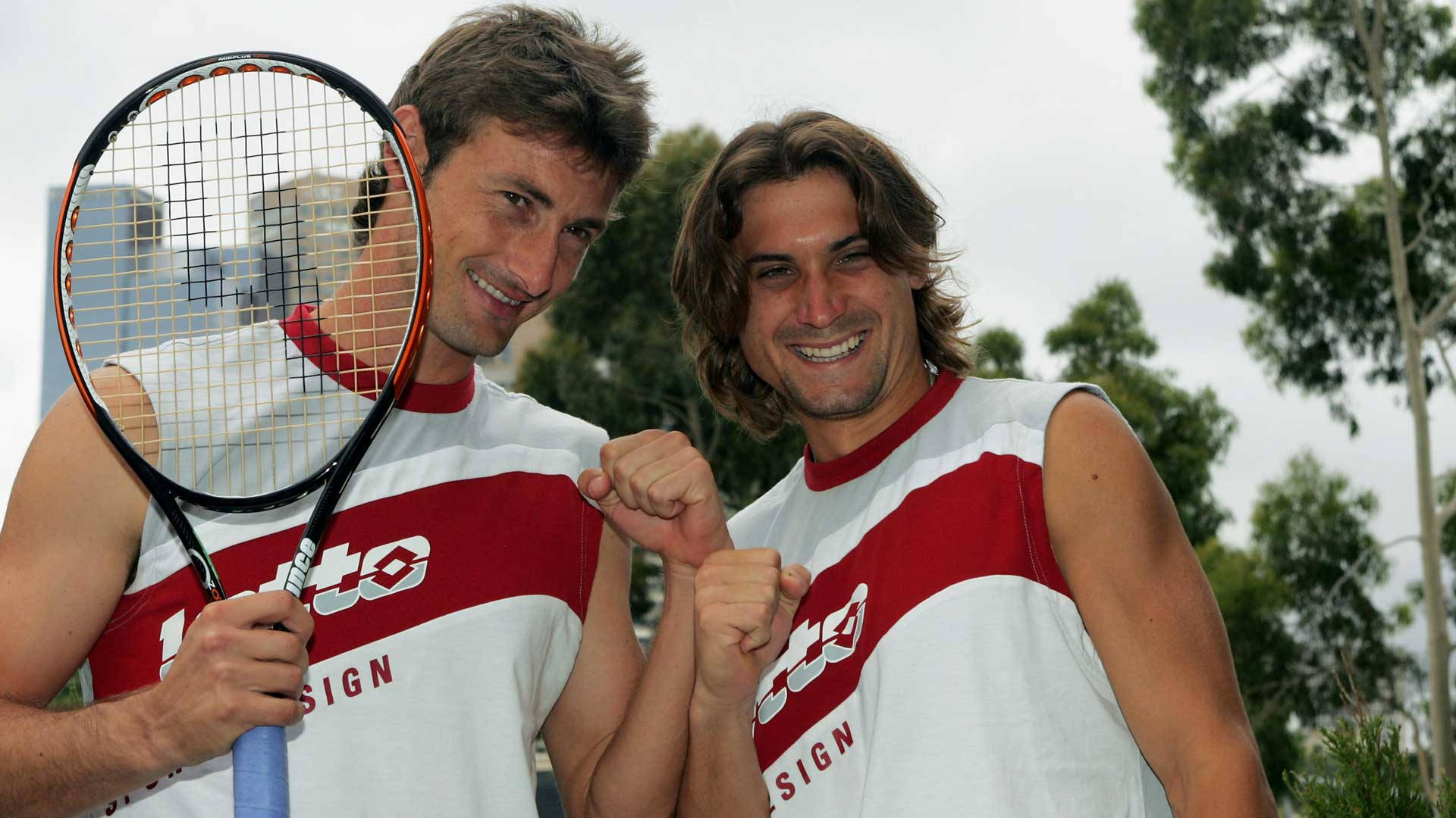 Tennis Legends - David Ferrer And Juan Carlos In Action