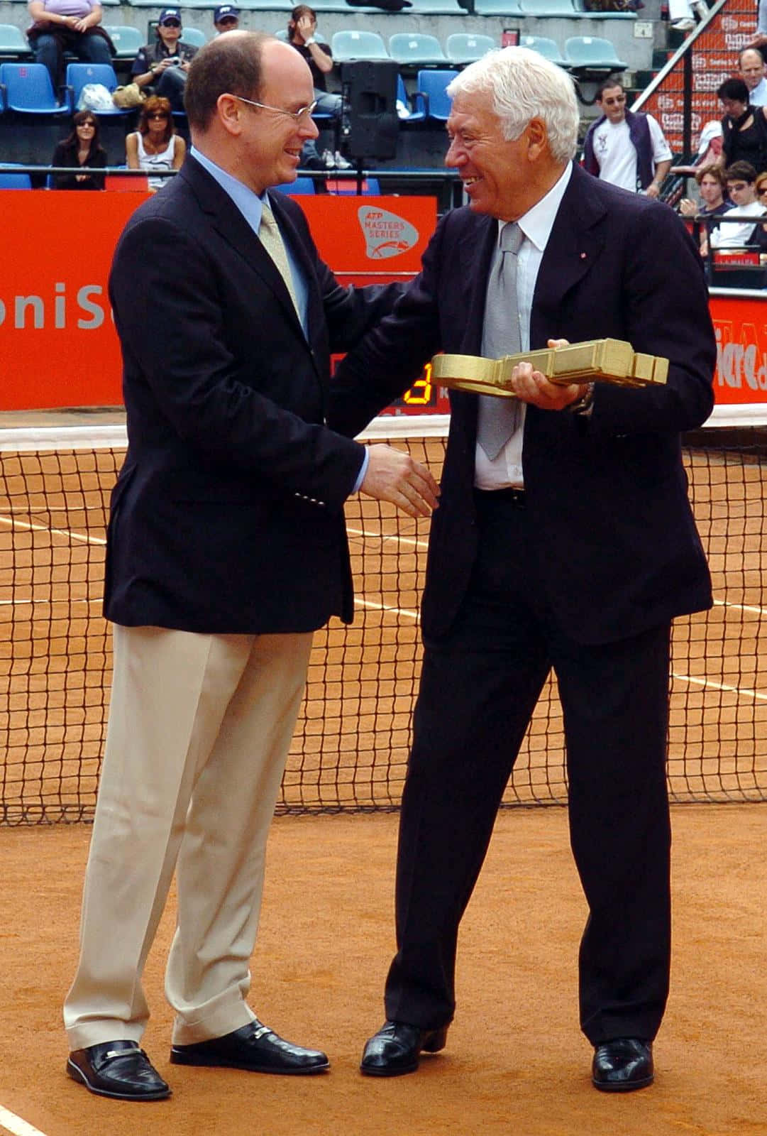 Tennis Legends Handshake Ceremony Background