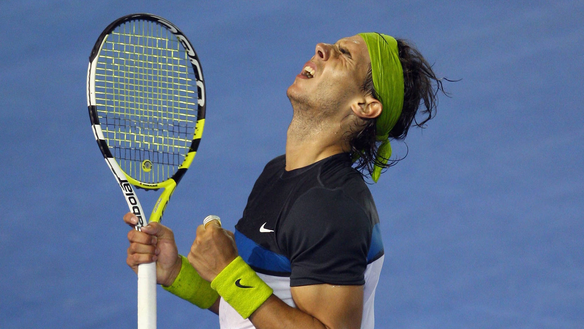 Tennis Nadal Scrunching Face Background