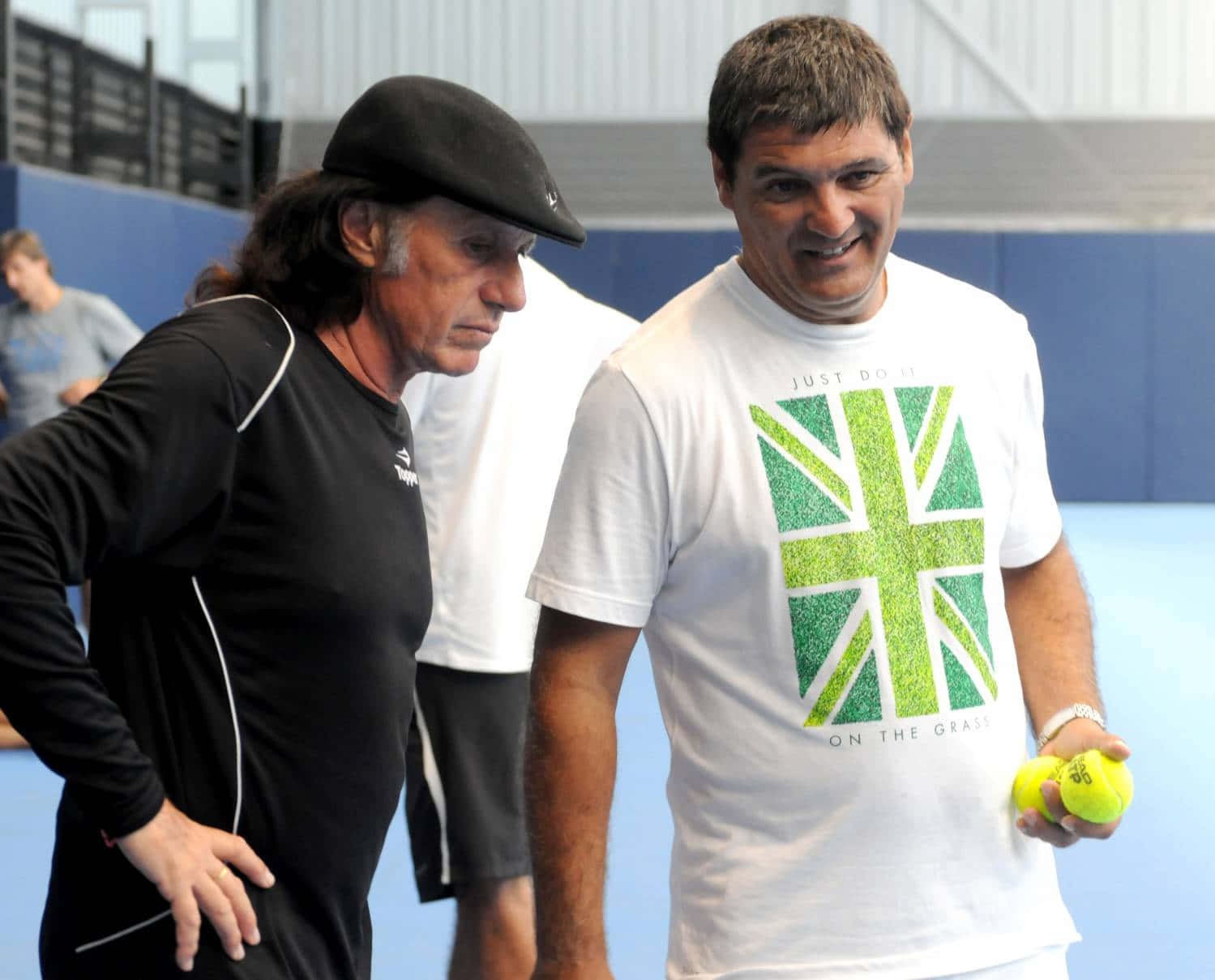 Tennis Player Guillermo Vilas And Rafael Nadal Background